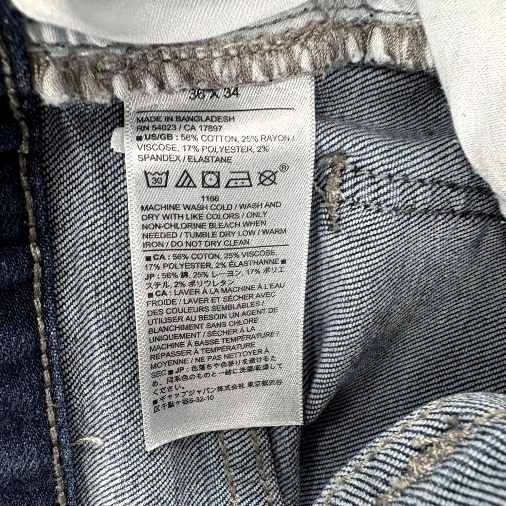 Banana Republic Banana Republic Travel Jeans Mens 36x34 Blue Wash Athletic Tapered Denim Pants Size US 36 / EU 52 - 5 Thumbnail