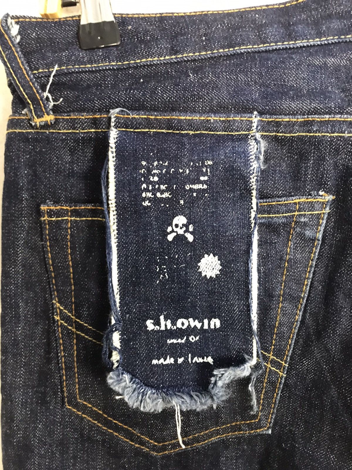 Denime Rare S.h.owin Showin Company Indigo Denim Selvedge Jeans Size US 32 / EU 48 - 8 Thumbnail