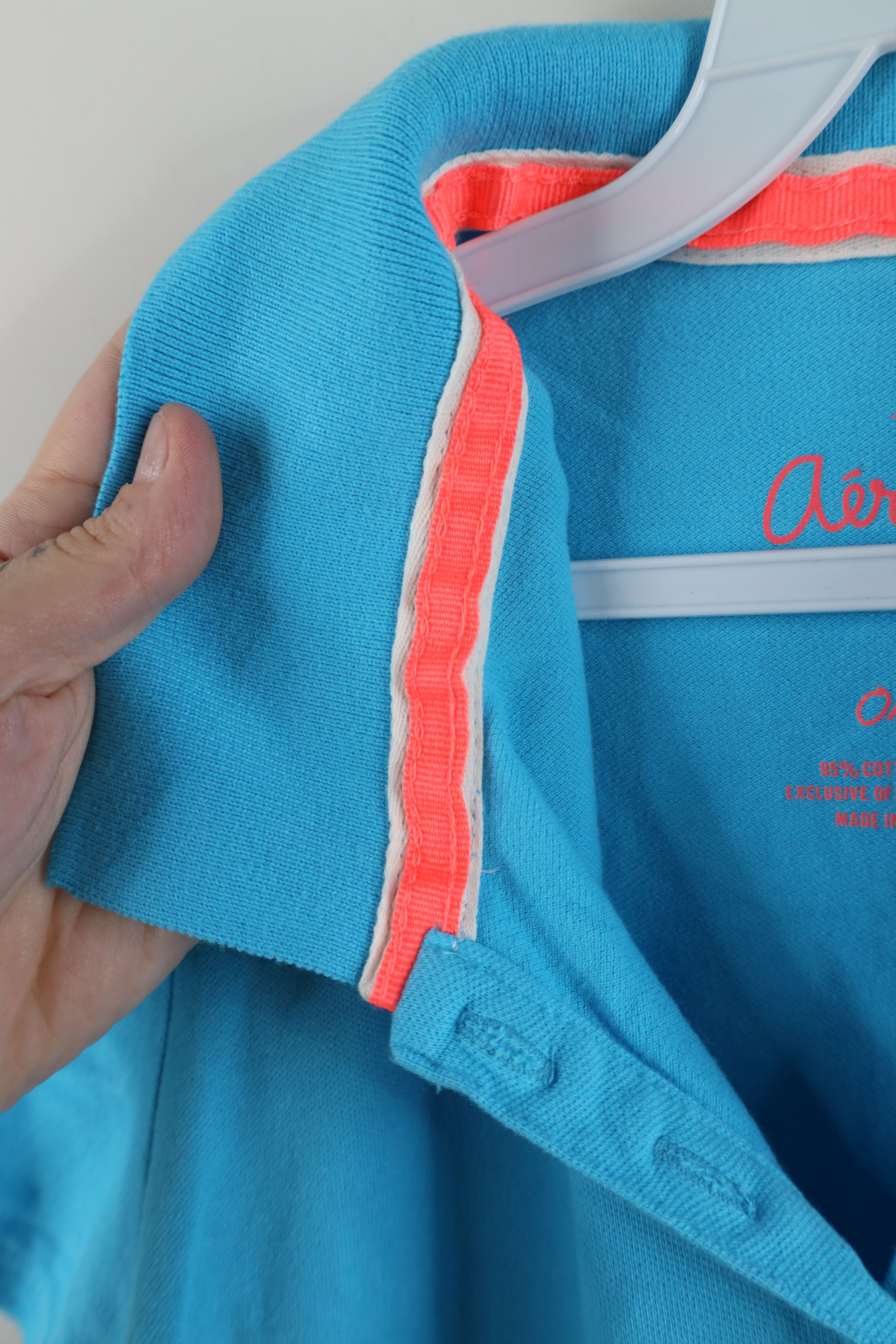 Aeropostale Vintage Y2K Aeropostale Bella Collared Polo Shirt Blue Size L / US 10 / IT 46 - 8 Thumbnail