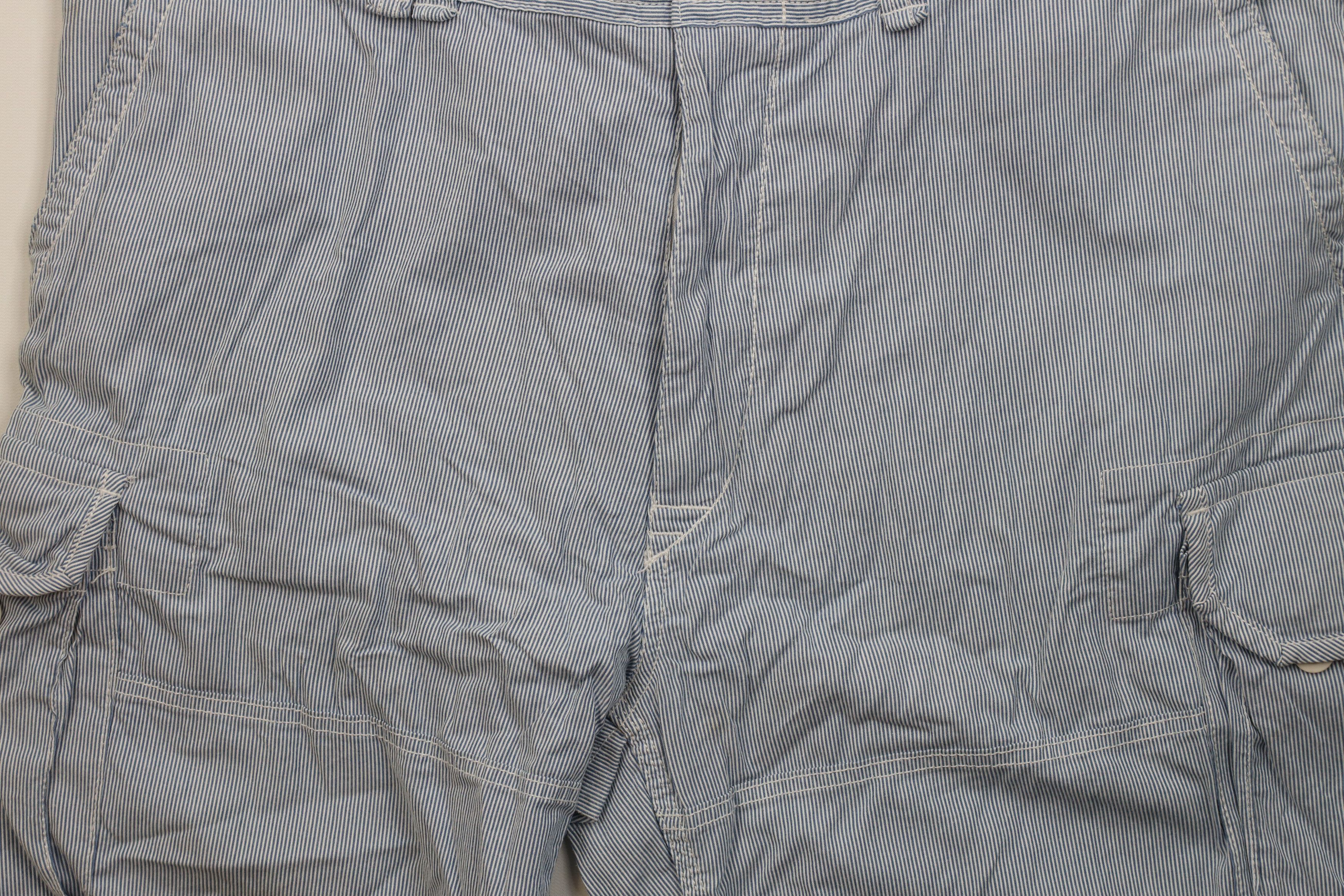 Ralph Lauren Vintage Ralph Lauren Hickory Striped Cargo Shorts Cotton Size US 43 - 3 Thumbnail