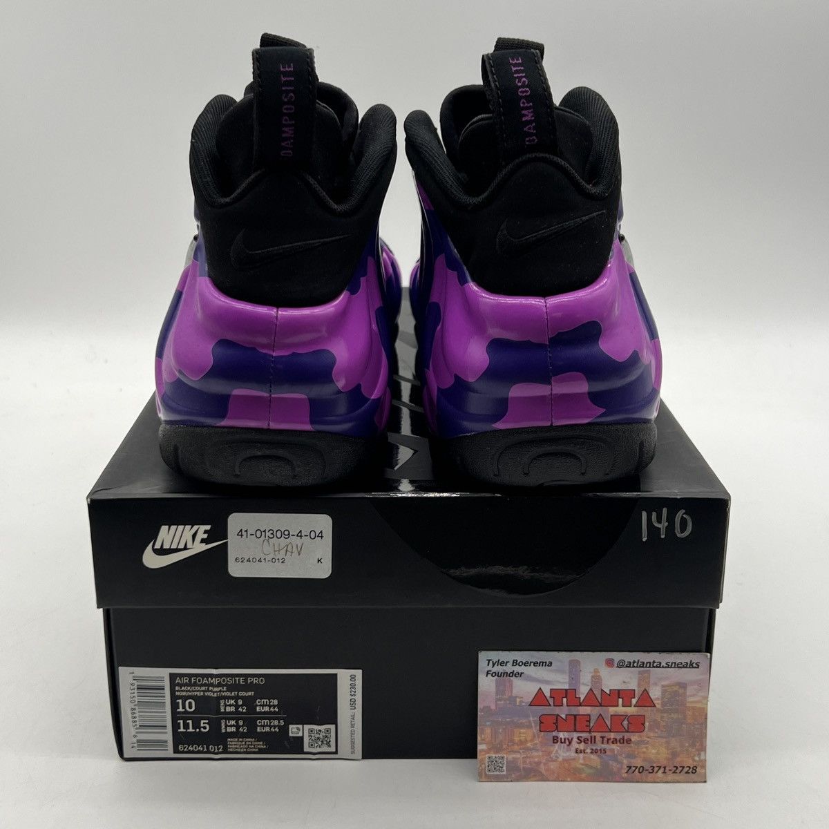 Nike Air Foamposite pro purple camo Size US 10 / EU 43 - 3 Thumbnail