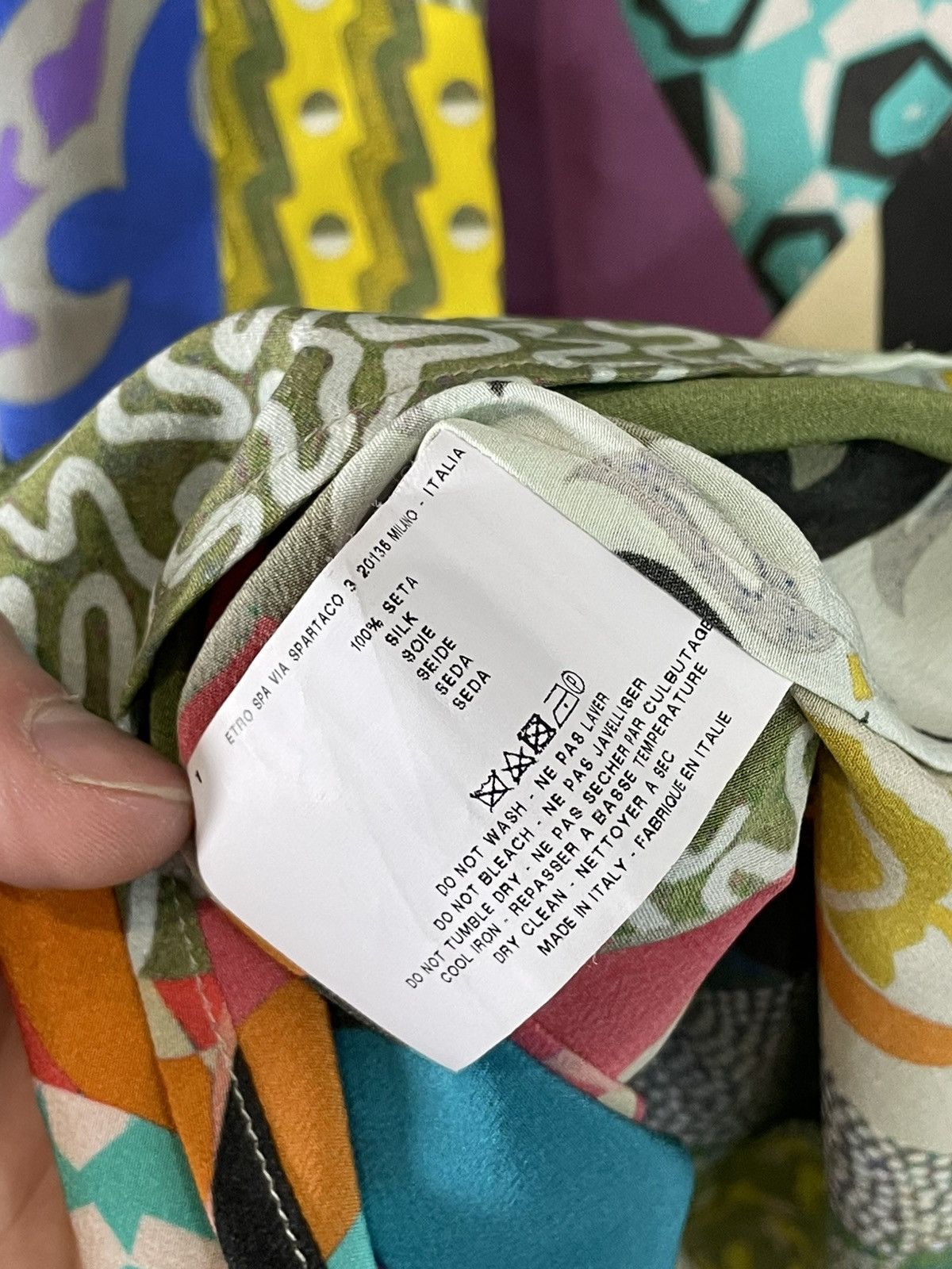 Etro Etro Vintage Multicolour Avant Garde Long Leeve Blouse Size M / US 6-8 / IT 42-44 - 9 Thumbnail