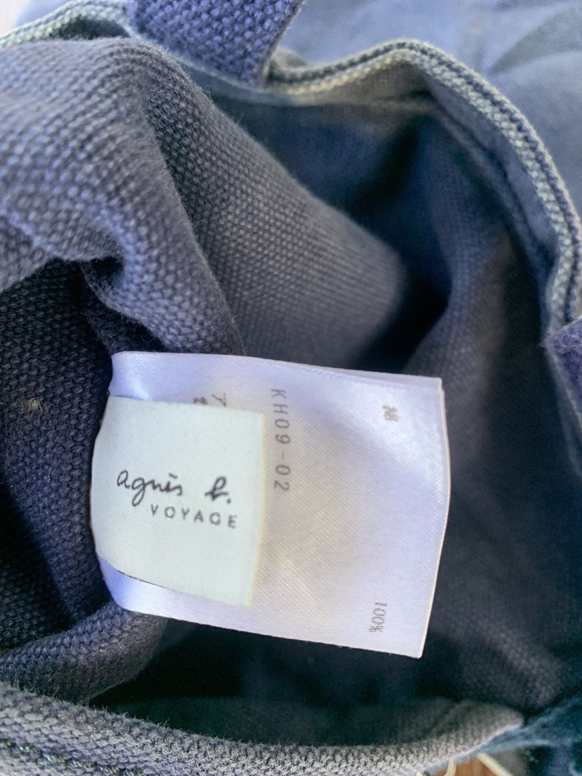 agnes b. Agnes B. Voyage spell out blue sling tote bag Size ONE SIZE - 5 Thumbnail