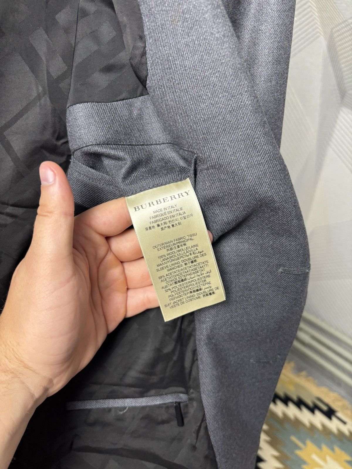 Burberry Burberry London Wool Two Button Blazer Made in Italy Size 46S - 13 Thumbnail