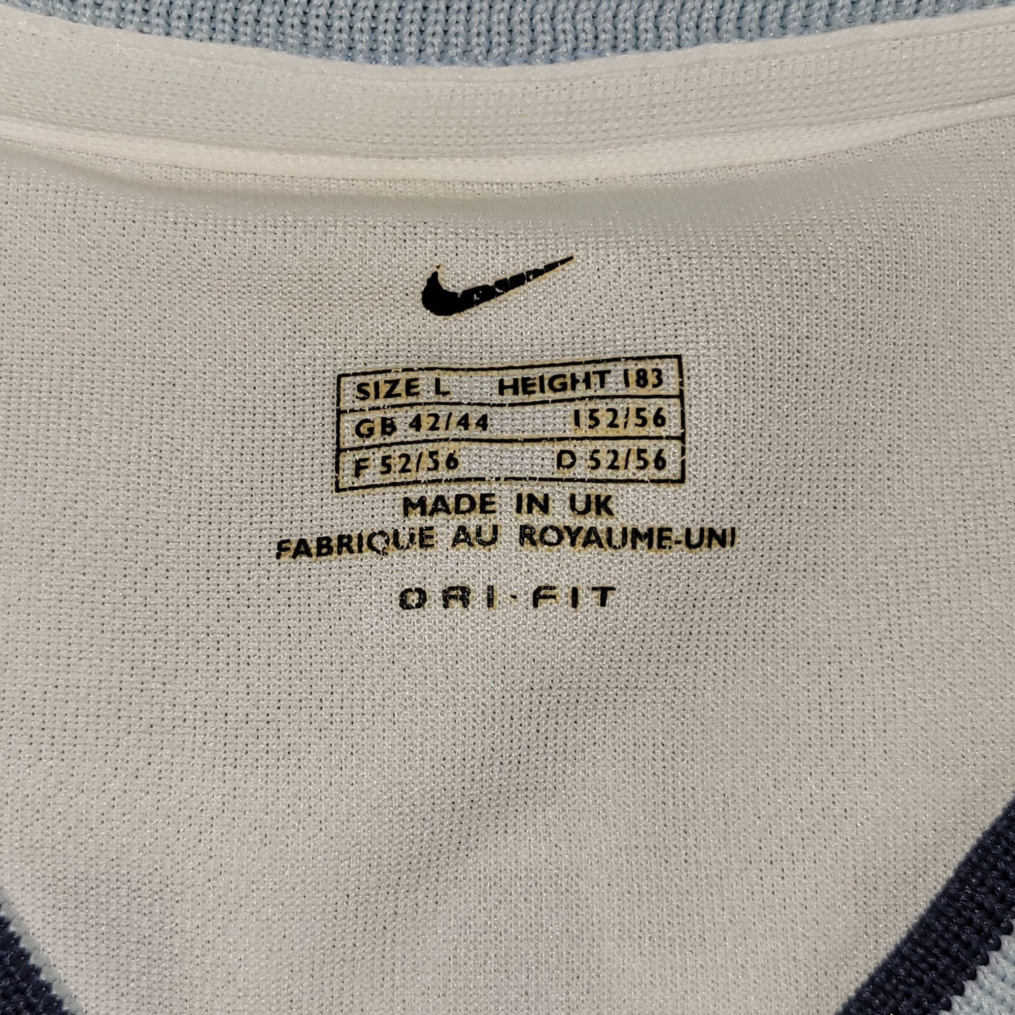 Nike Ronaldo Inter Milan 2000 2001 Away Jersey Shirt L Size US L / EU 52-54 / 3 - 6 Thumbnail