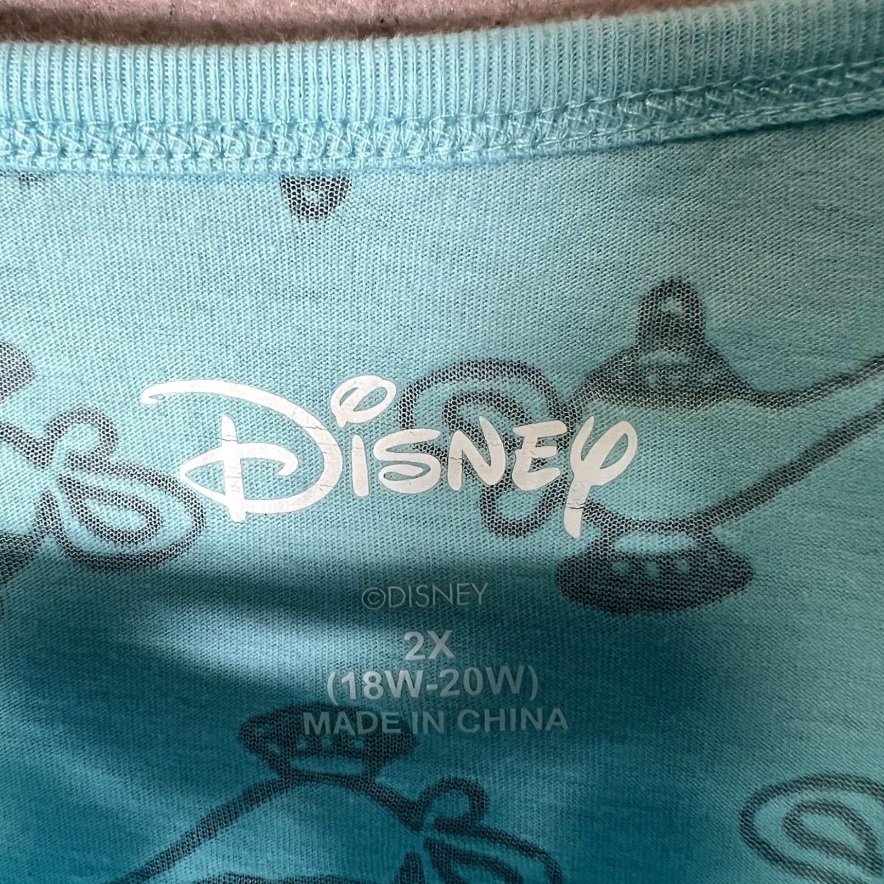 Disney VINTAGE A1 Disney Aladdin Genie Wish For More Weekends Shirt Womens 2XL Blue Size XXL / US 16-18 / IT 52-54 - 6 Thumbnail