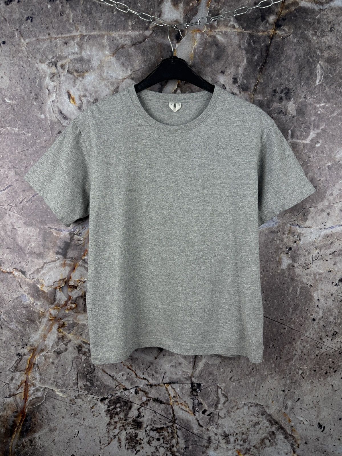 Arket Mens Arket Grey Cotton Basic T-Shirt Men’s Size Medium Size US M / EU 48-50 / 2 - 1 Thumbnail