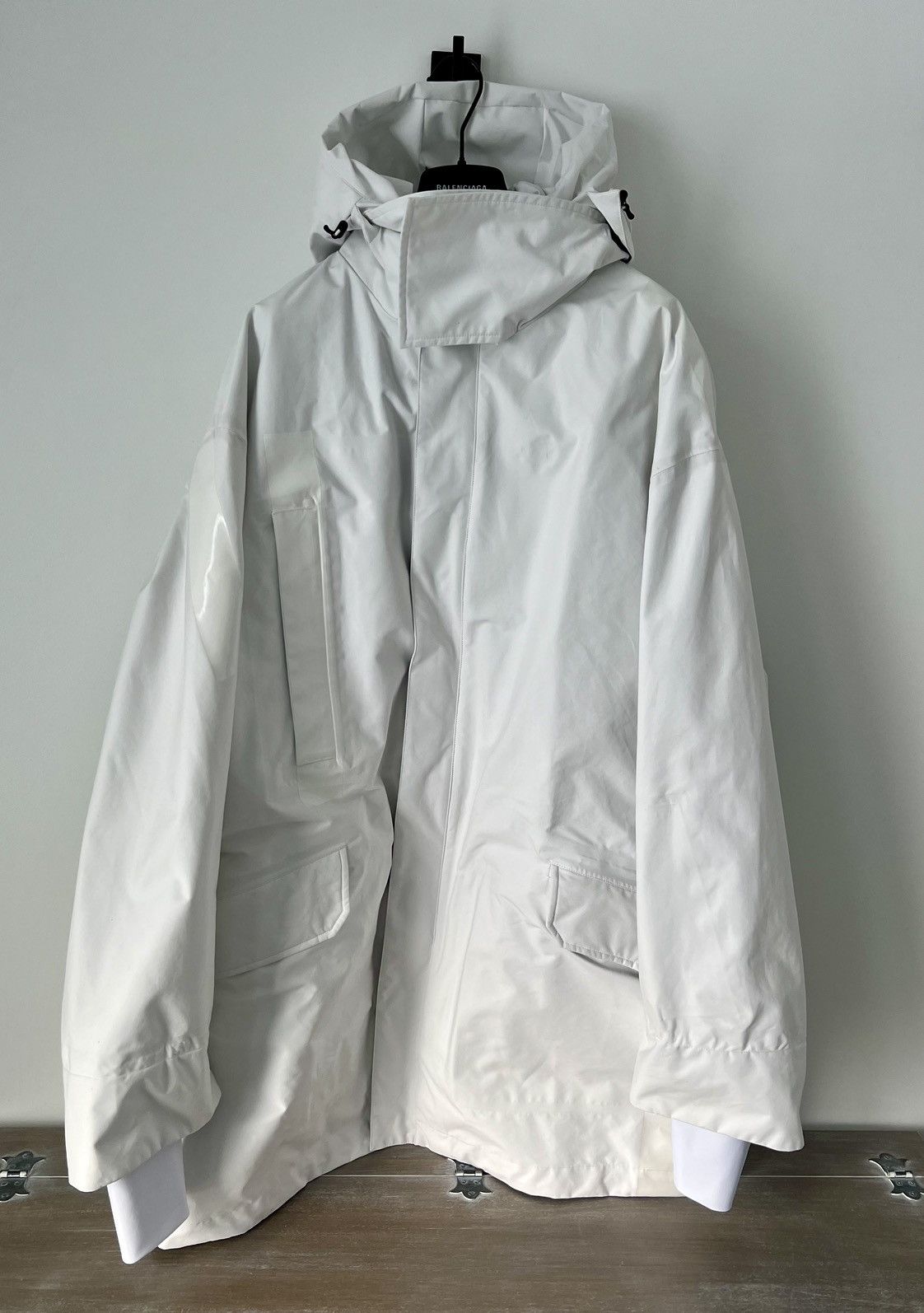 RAF SIMONS X.P.R-01 ホワイトジャケット New Raf Simons X TEMPLA White Oversized Parka Jacket L