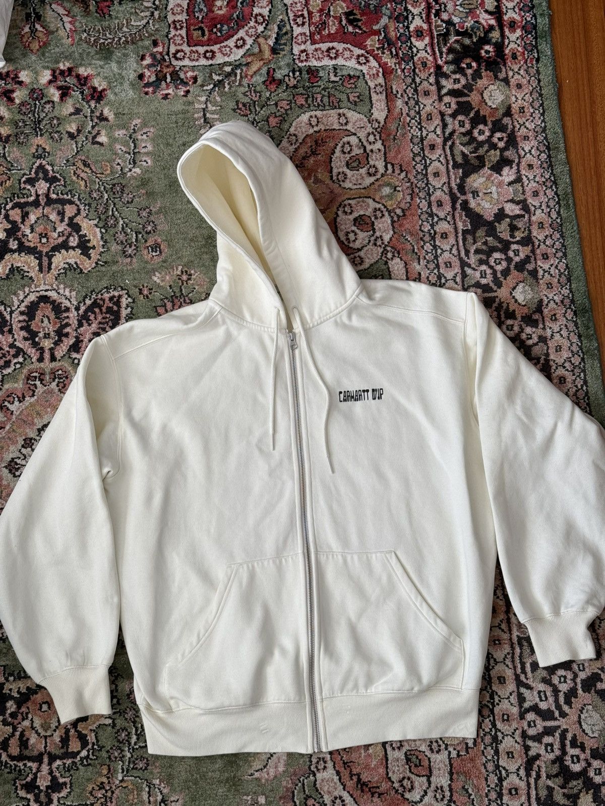 Carhartt Carhartt white zip up hoodie "Hooded think tank hoodie" Size US M / EU 48-50 / 2 - 2 Thumbnail