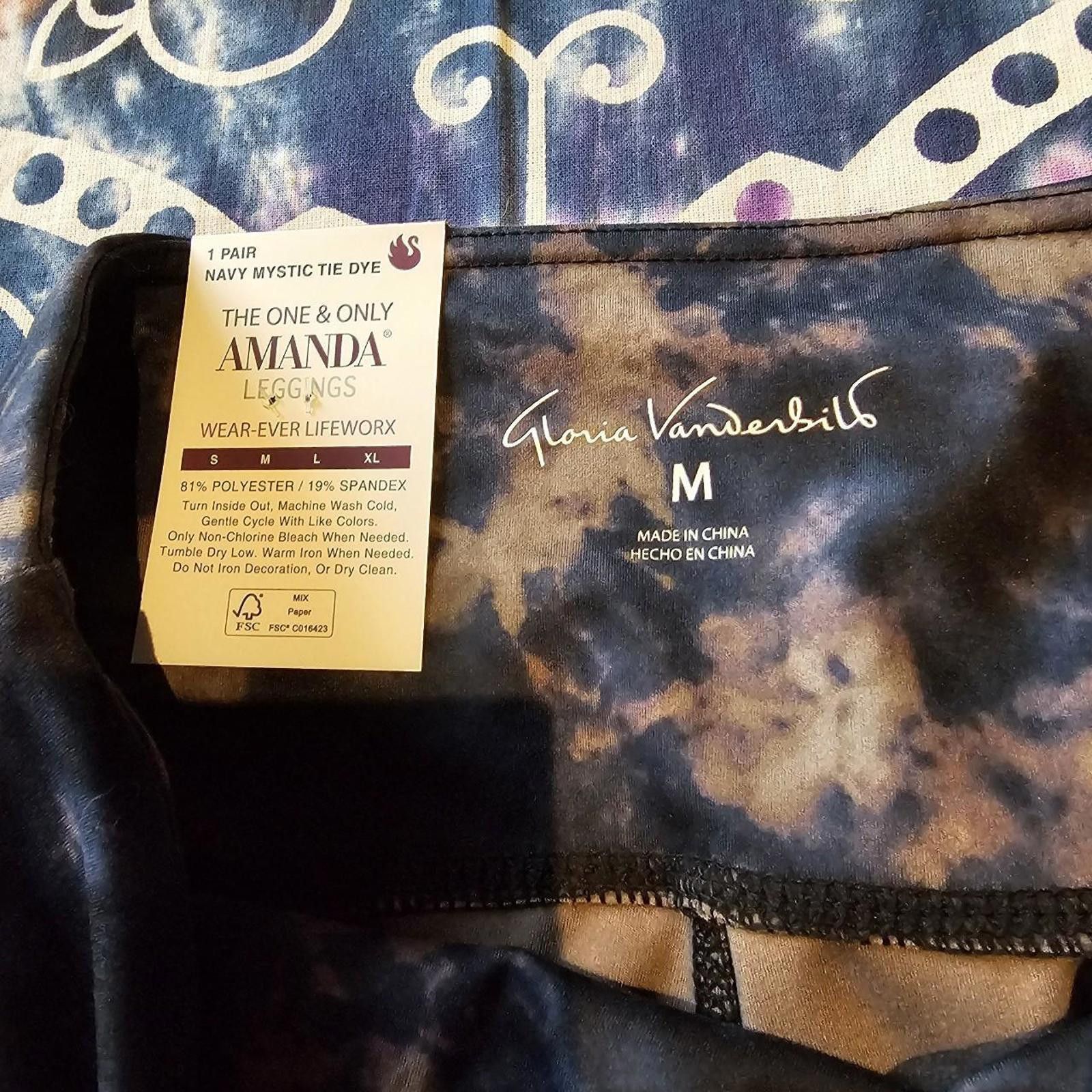 Designer Gloria Vanderbilt Women's Legging NWT Tie-Dye Size 32" / US 10 / IT 46 - 5 Thumbnail