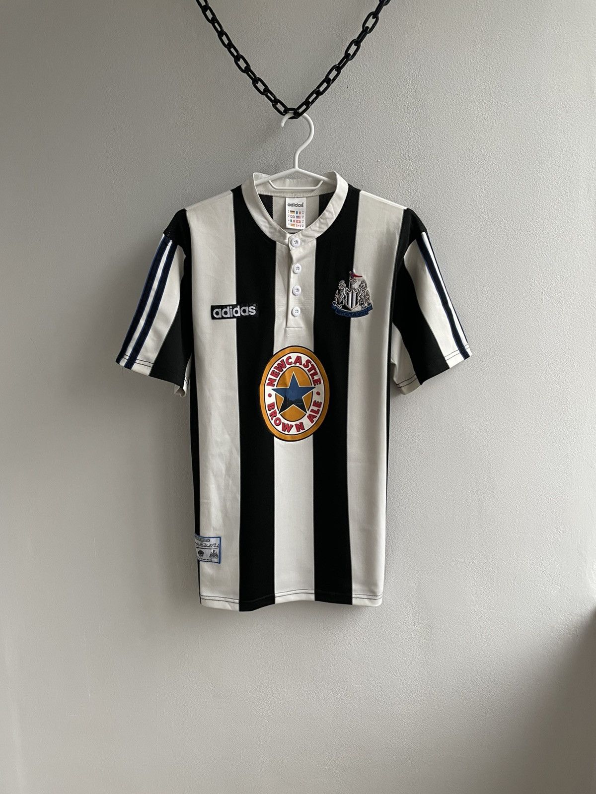 Adidas Newcastle United 1995 1996 1997 Football Shirt Soccer Jersey Size US M / EU 48-50 / 2 - 1 Thumbnail