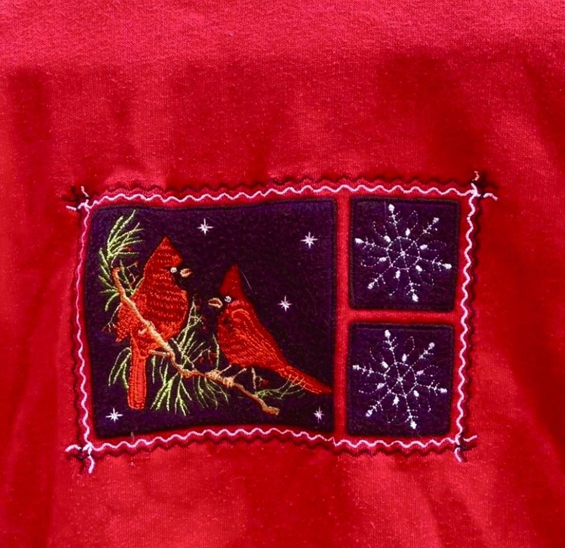 Vintage Vintage Shenanigans PXL Red Sweatshirt Embroidered Cardinals Size XL / US 12-14 / IT 48-50 - 4 Thumbnail