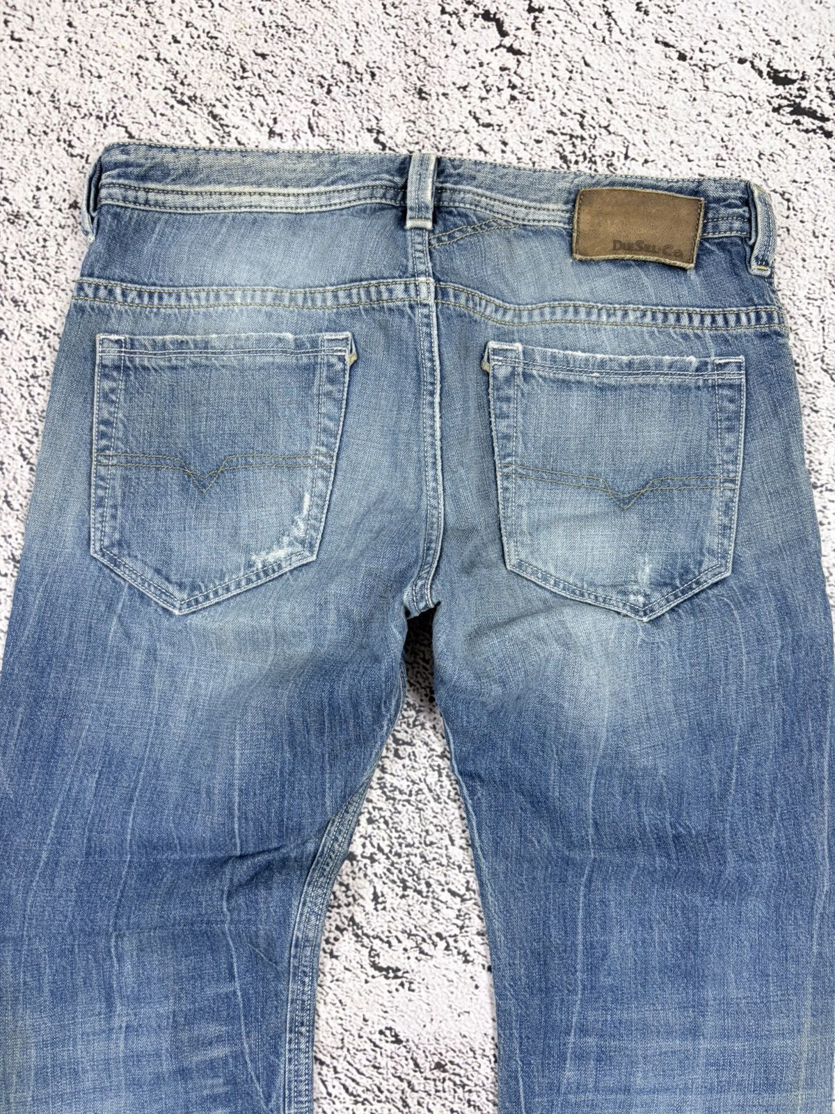 Diesel Diesel Thavar 008QL Distressed DNA Slim Skinny Jeans 31x32 Size US 31 - 14 Thumbnail