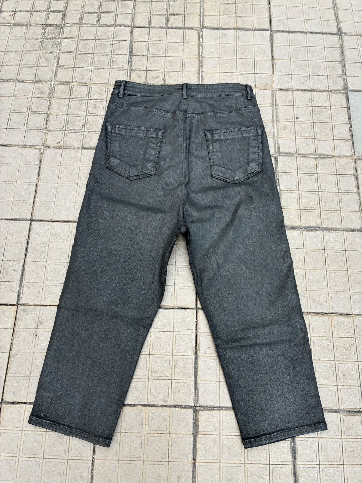 Rick Owens Rick Owens DRKSHDW Collapse Cut Waxed Jeans Size US 30 / EU 46 - 6 Thumbnail