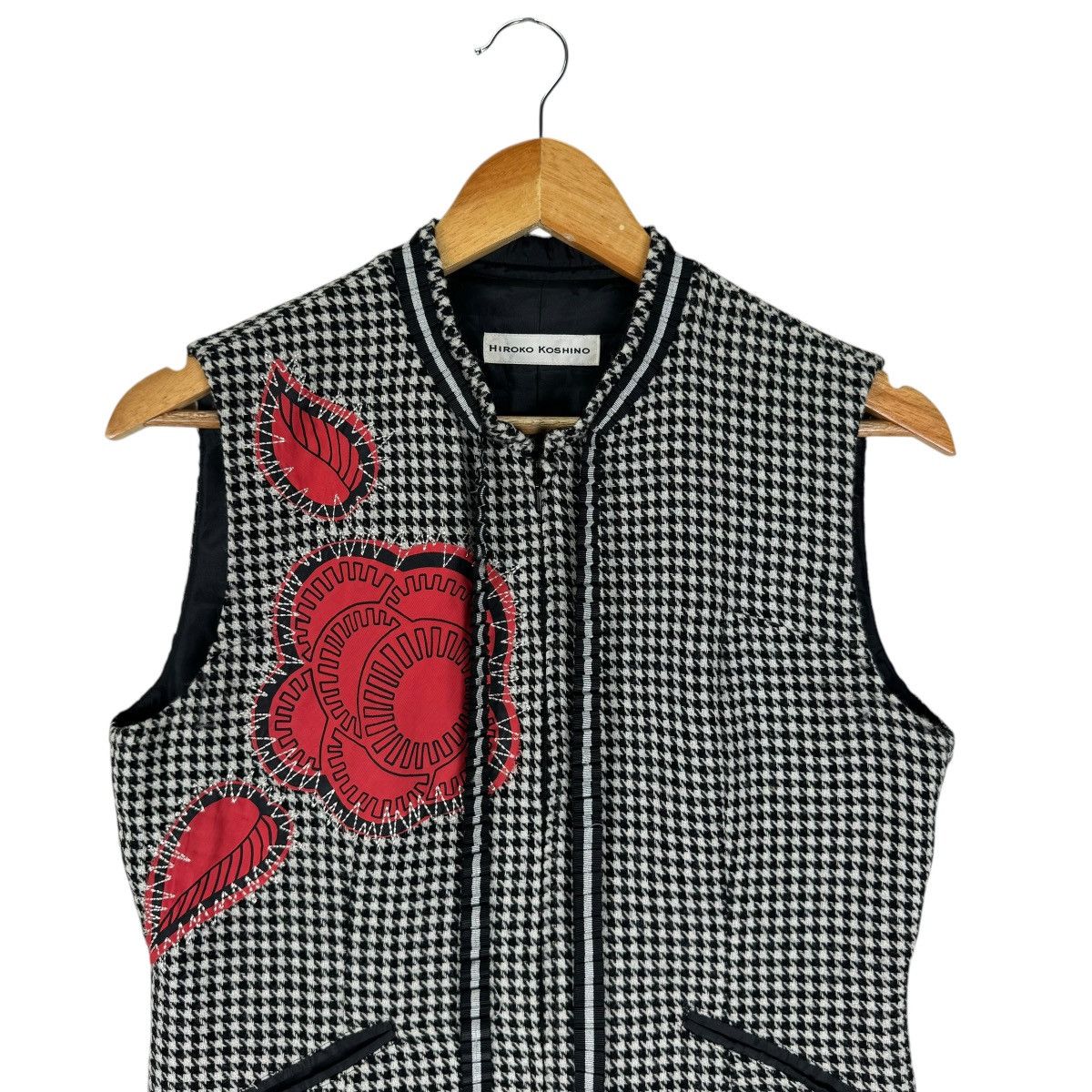 Hiroko Koshino Homme × Japanese Brand ❄️HIROKO KOSHINO PATCHWORK ZIPPER VEST Size S / US 4 / IT 40 - 2 Thumbnail