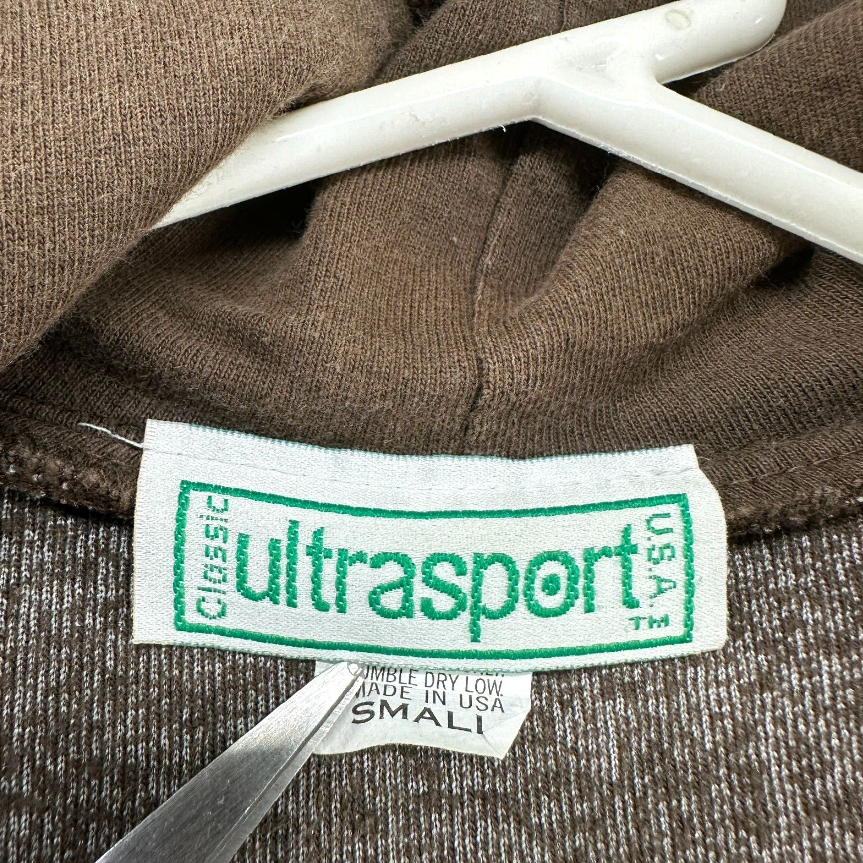 Velour VINTAGE Velour Hoodie Womens Small Brown Velour Velvet Full Zip Jacket USA 90s Size S / US 4 / IT 40 - 7 Thumbnail