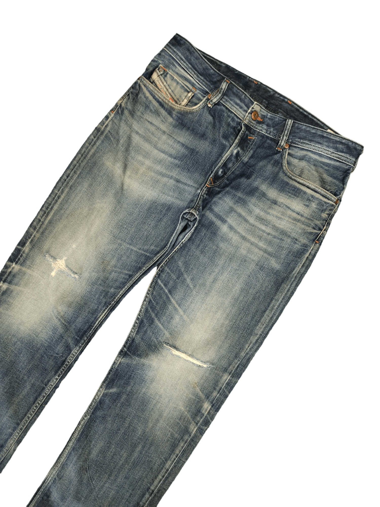 Vintage Y2k Diesel Waykee Distress Faded Regular Straight