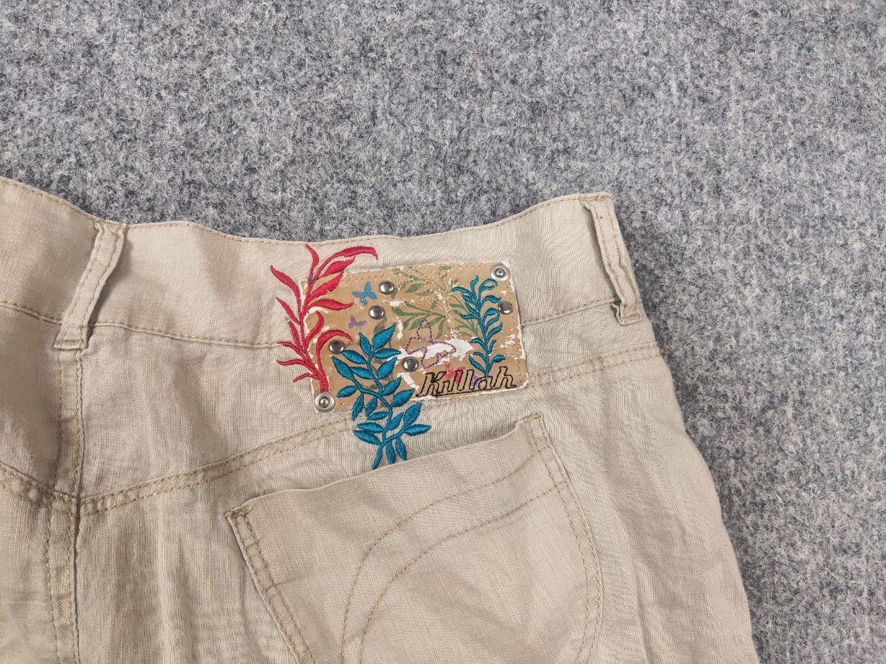 Miss Sixty Y2K Vintage Linen Mini Skirt Killah Miss Sixty hysteric LGB Size 30" / US 8 / IT 44 - 8 Thumbnail