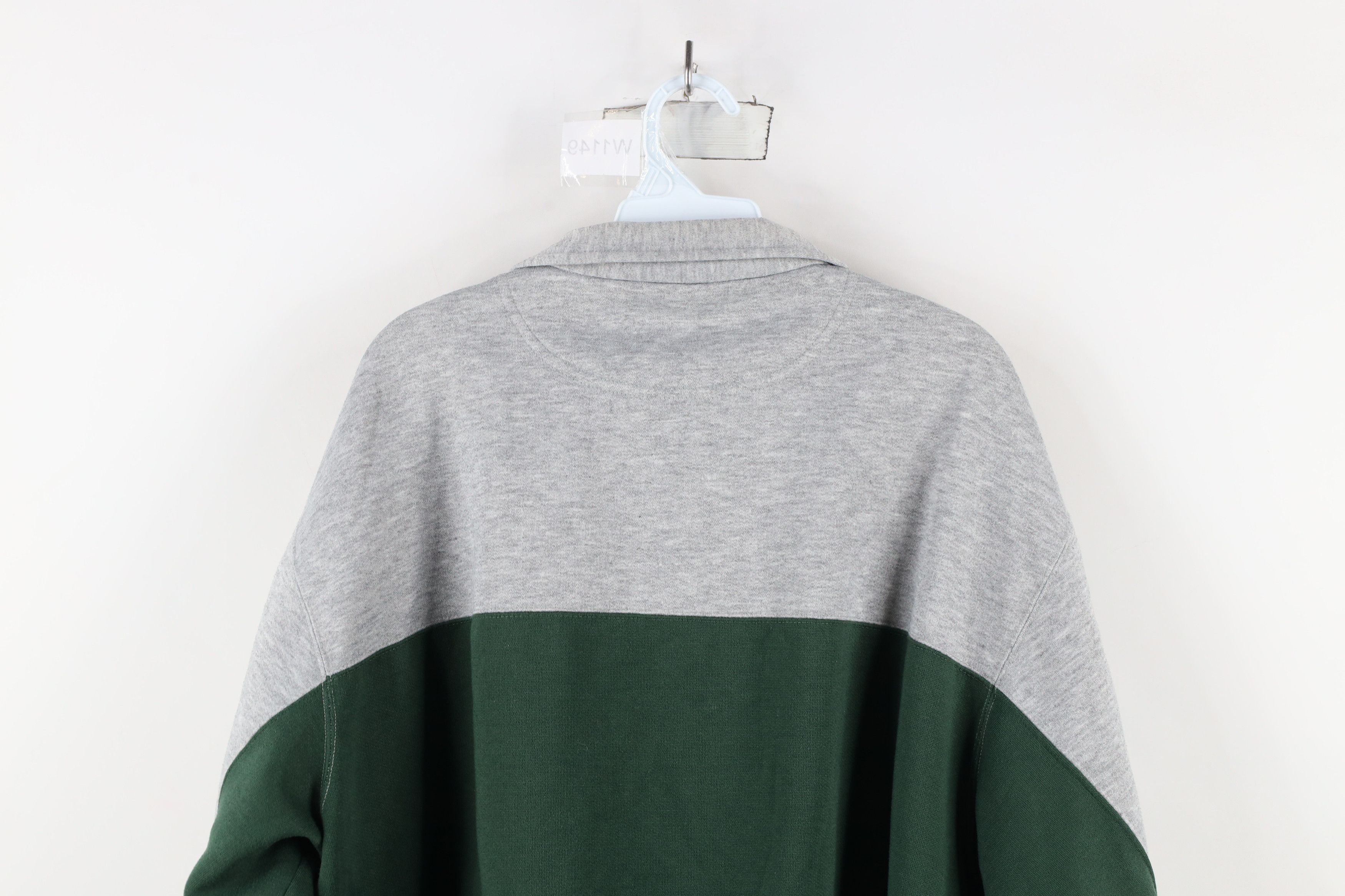 Vintage Vintage 90s Streetwear Block Half Zip Pullover Sweatshirt Size US XXL / EU 58 / 5 - 10 Thumbnail