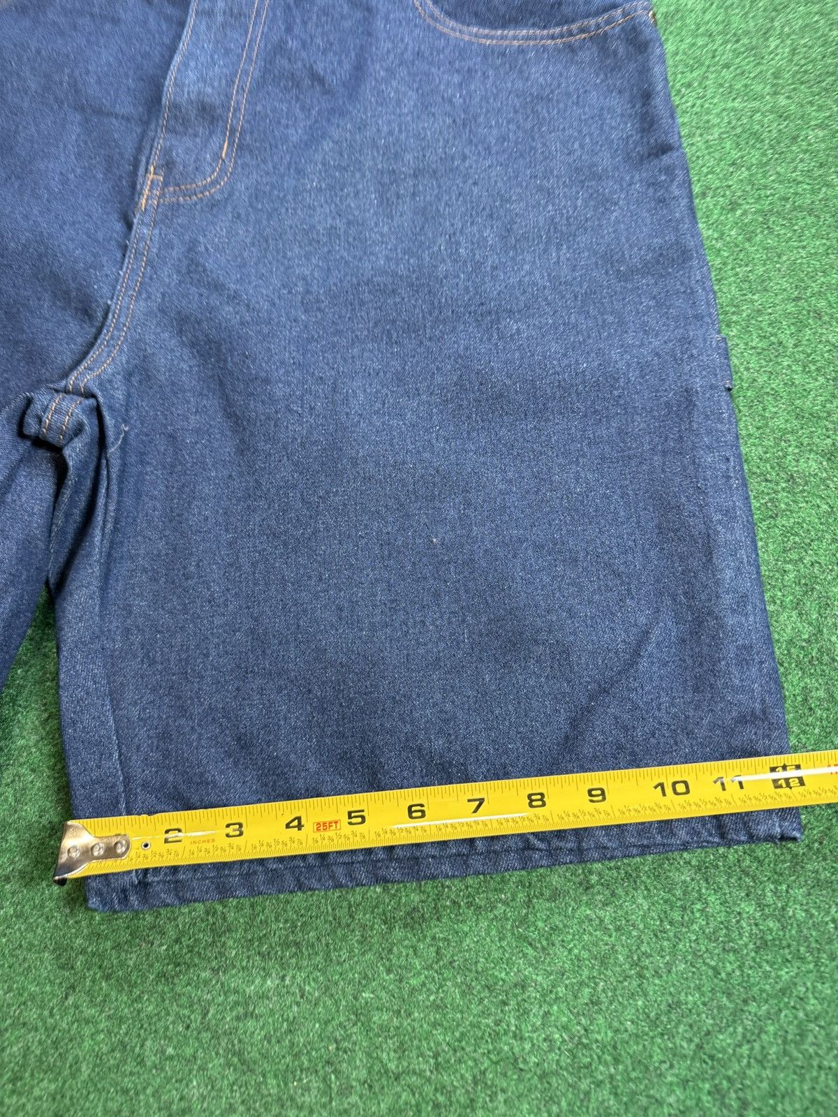 Ecko Unltd. × Southpole Y2K Baggy Wide Skater Grunge Jorts Carpenter Denim Shorts Size US 38 / EU 54 - 7 Thumbnail