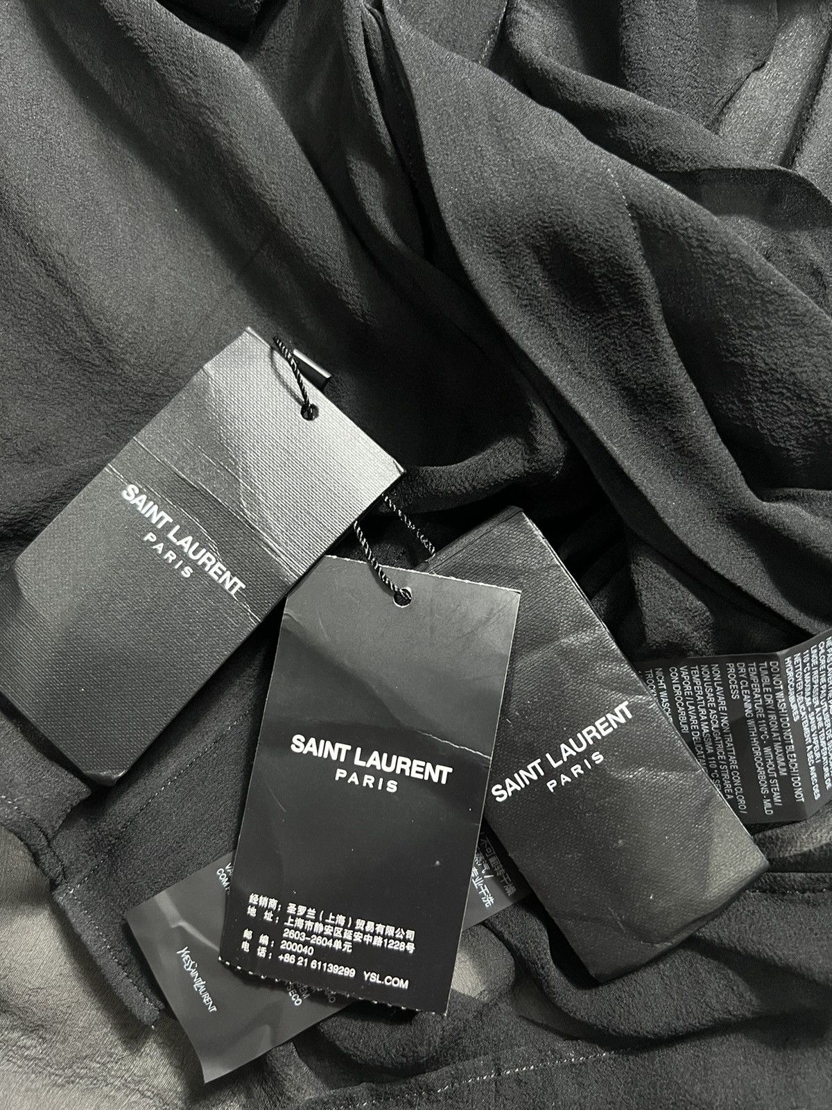 Saint Laurent Paris Saint Laurent Paris - S/S '22 Mesh Buttondown Longsleeves Size M / US 6-8 / IT 42-44 - 9 Thumbnail