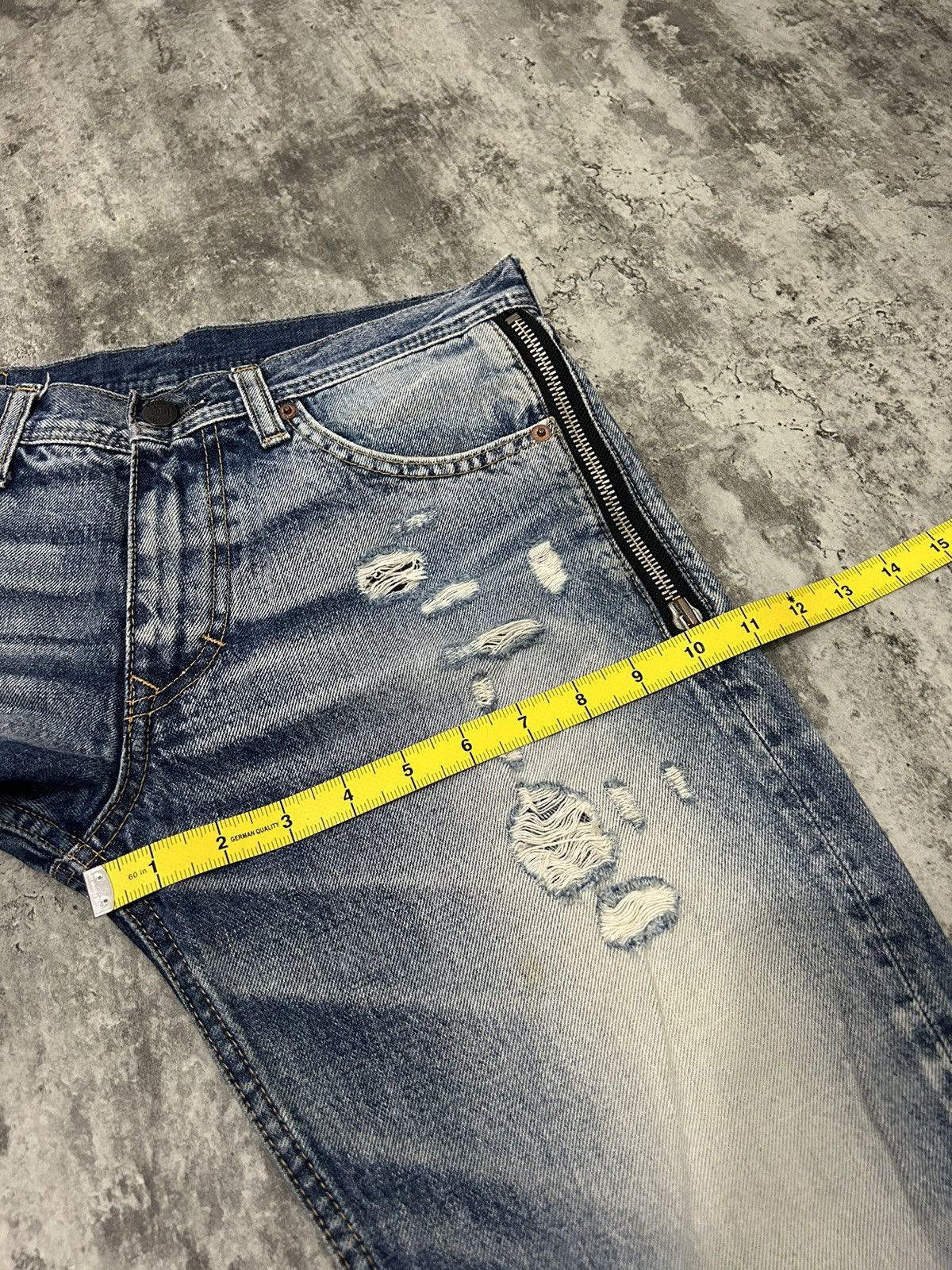 Japanese Brand RNA Inch Distressed Ripped Jeans Size US 30 / EU 46 - 18 Thumbnail