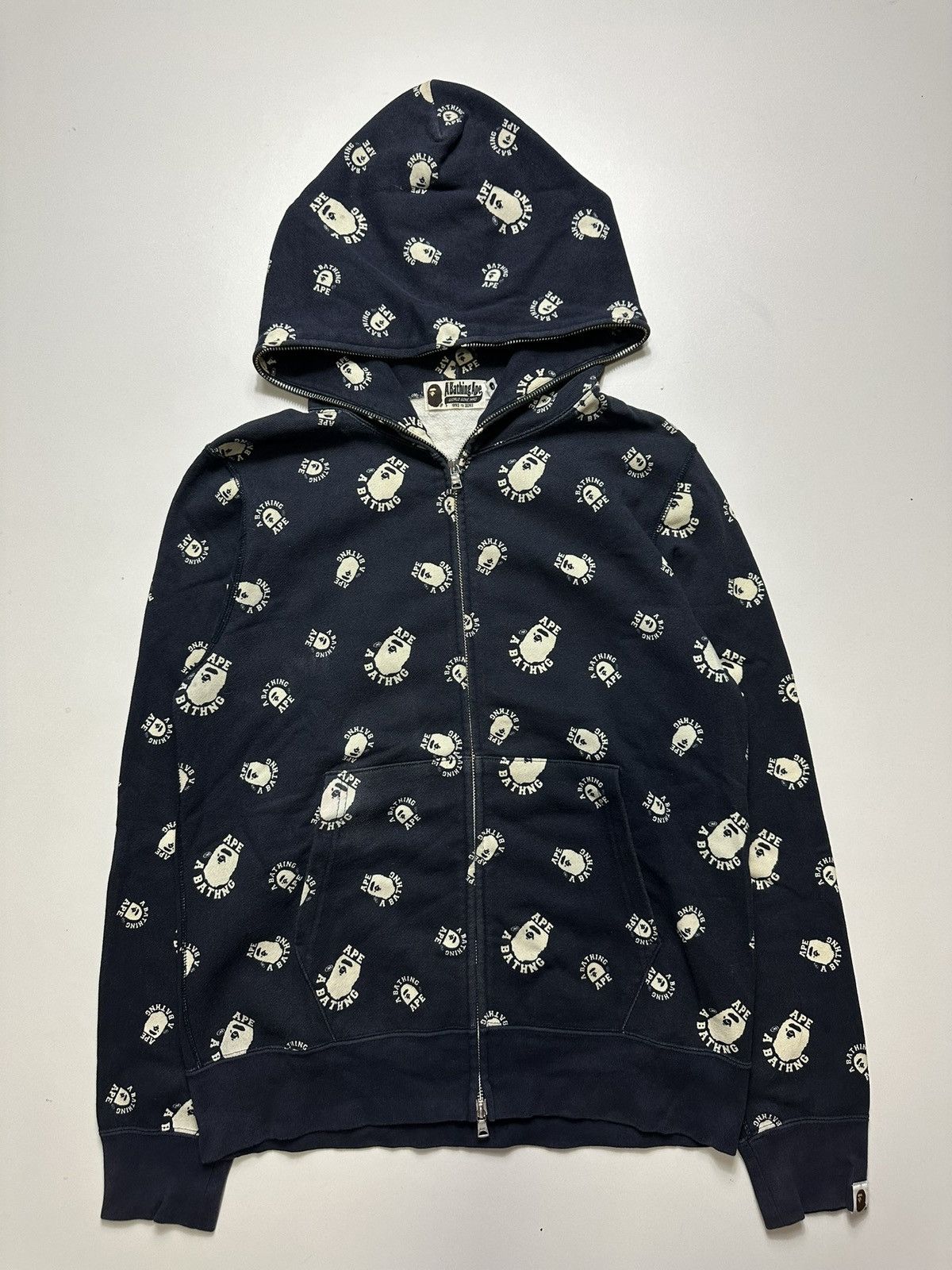 Bape Vintage Bape AOP Zip Hoodie Glow In The Dark Size US M / EU 48-50 / 2 - 1 Thumbnail