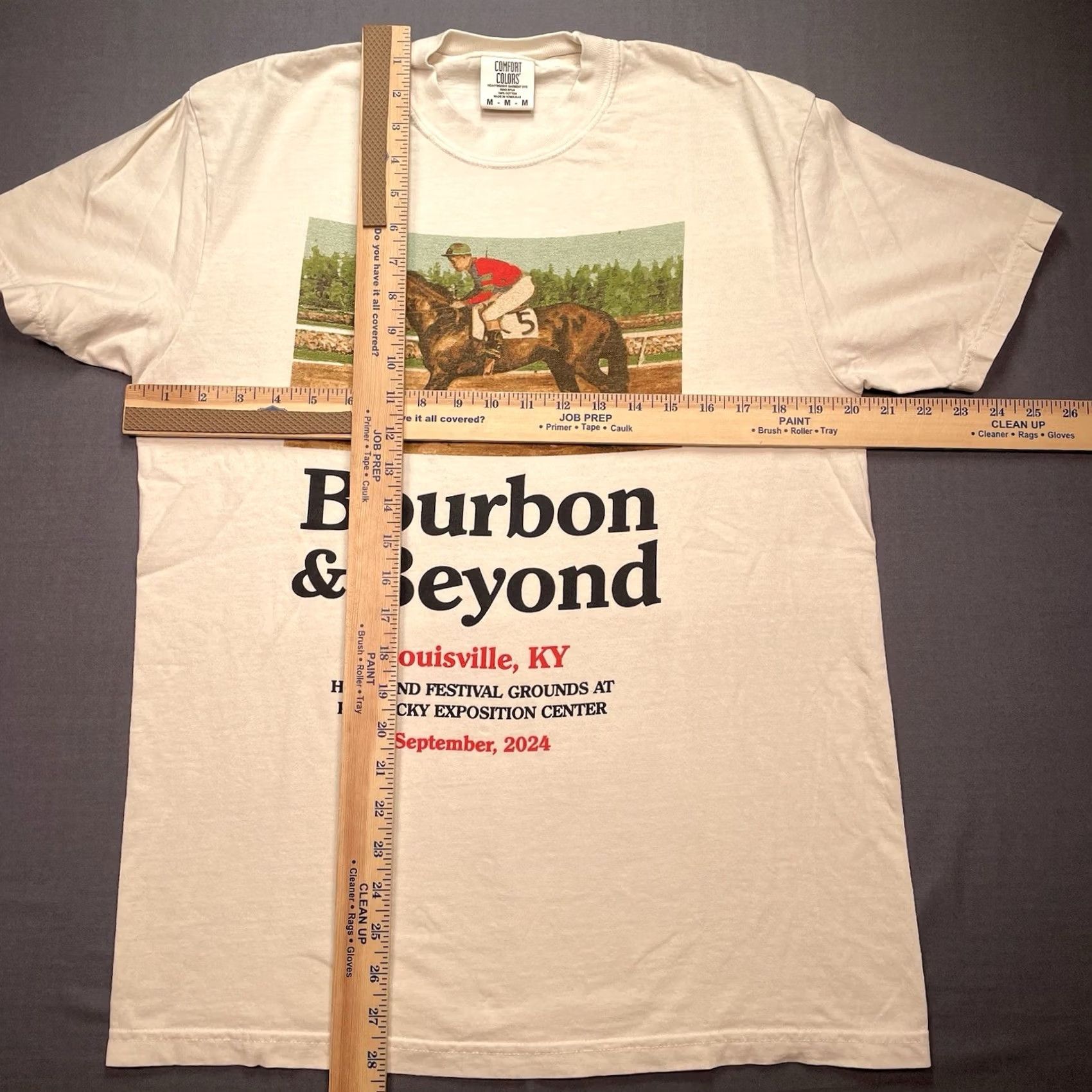 Comfort Colors Bourbon And Beyond Shirt Mens Medium Sting Zach Bryan Tyler Childers Rock 2024 Shirt Mens M Beige Band 2024 Size US M / EU 48-50 / 2 - 4 Thumbnail