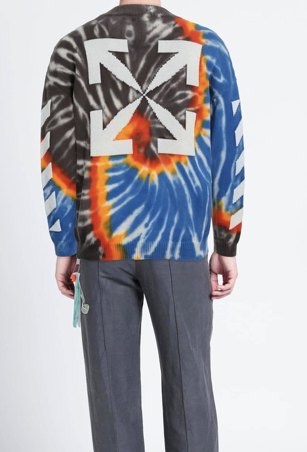 Off-White off-white tie dye crewneck sweater Virgil Abloh OW logo Size US M / EU 48-50 / 2 - 1 Thumbnail
