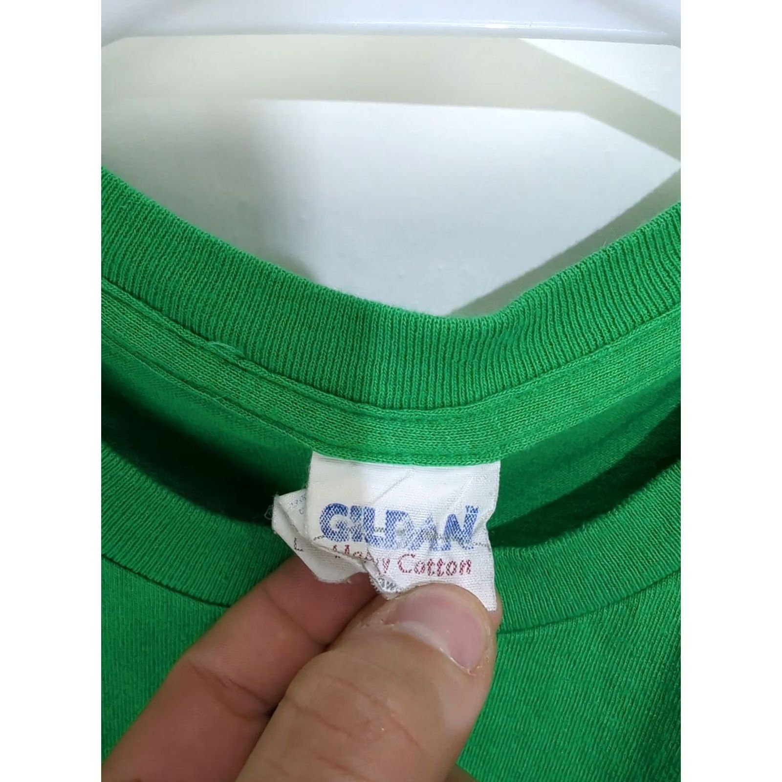 Gildan VINTAGE Gildan Heavy Cotton Stewie Griffin Adult T-Shirt Large Green Crew Neck Logo Short Sleeve Family Guy 2000s Mens Size US L / EU 52-54 / 3 - 3 Thumbnail