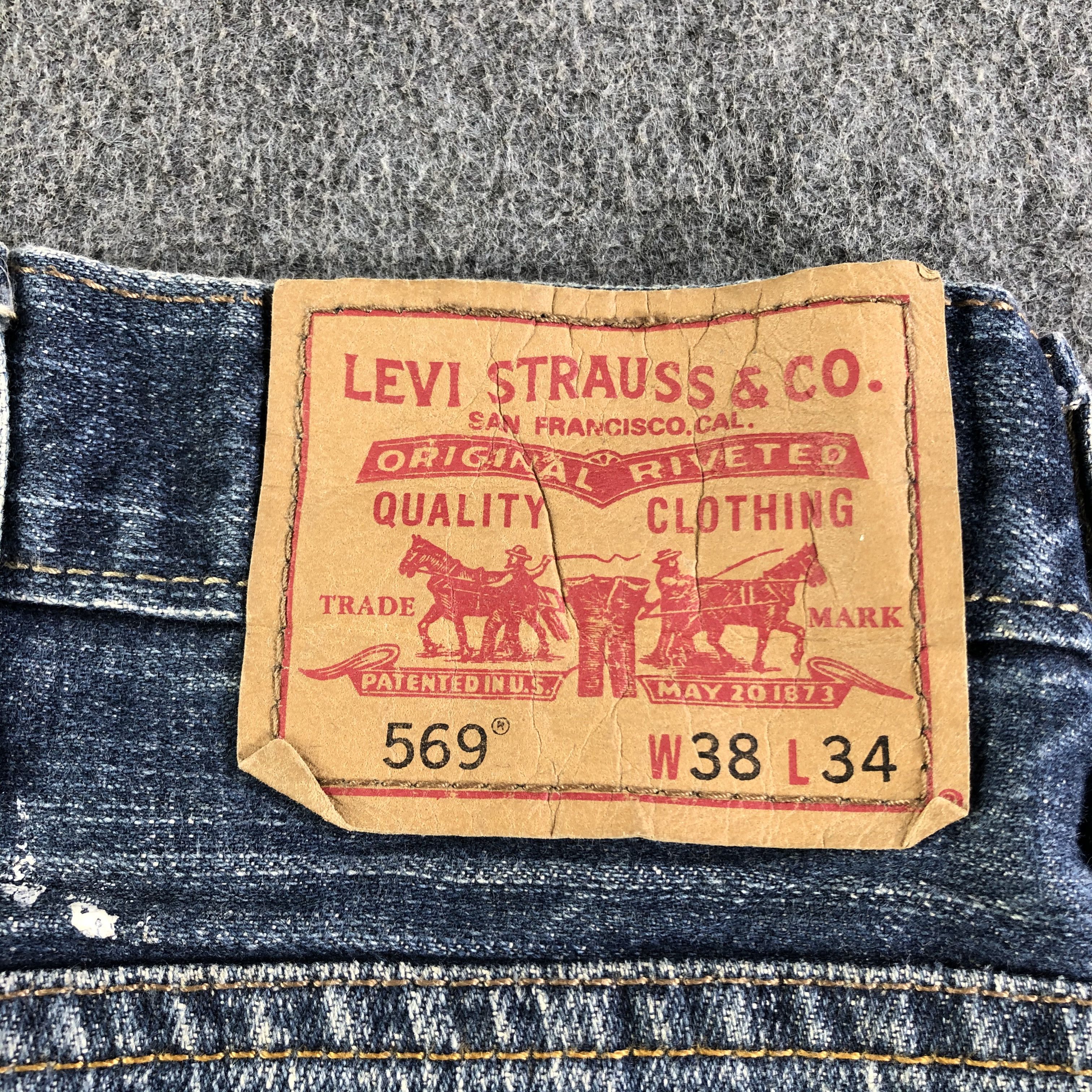 Levi's Vintage Blue Wash Levis 569 Jeans-J3122 Size US 42 / EU 58 - 5 Thumbnail