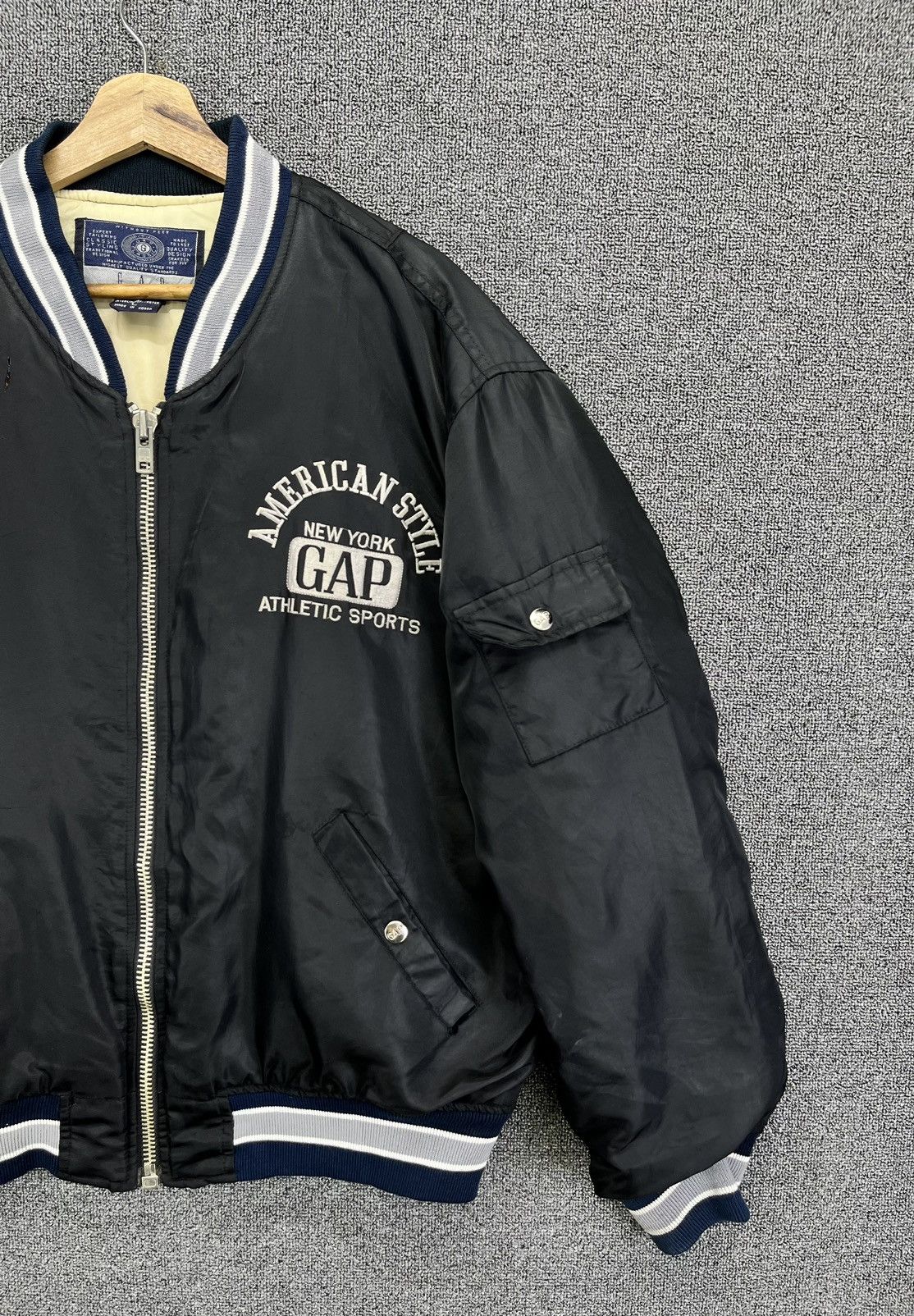 Gap Gap New York Rare Zip Up Varsity Jacket Size US L / EU 52-54 / 3 - 8 Thumbnail
