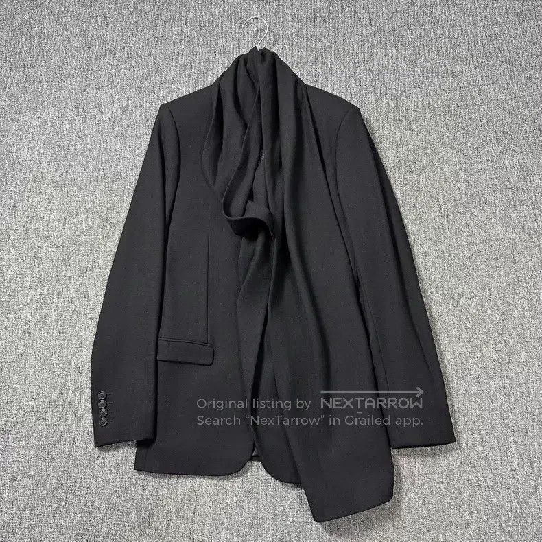 Dior Dior Black scarf bib suit Size 46R - 2 Thumbnail
