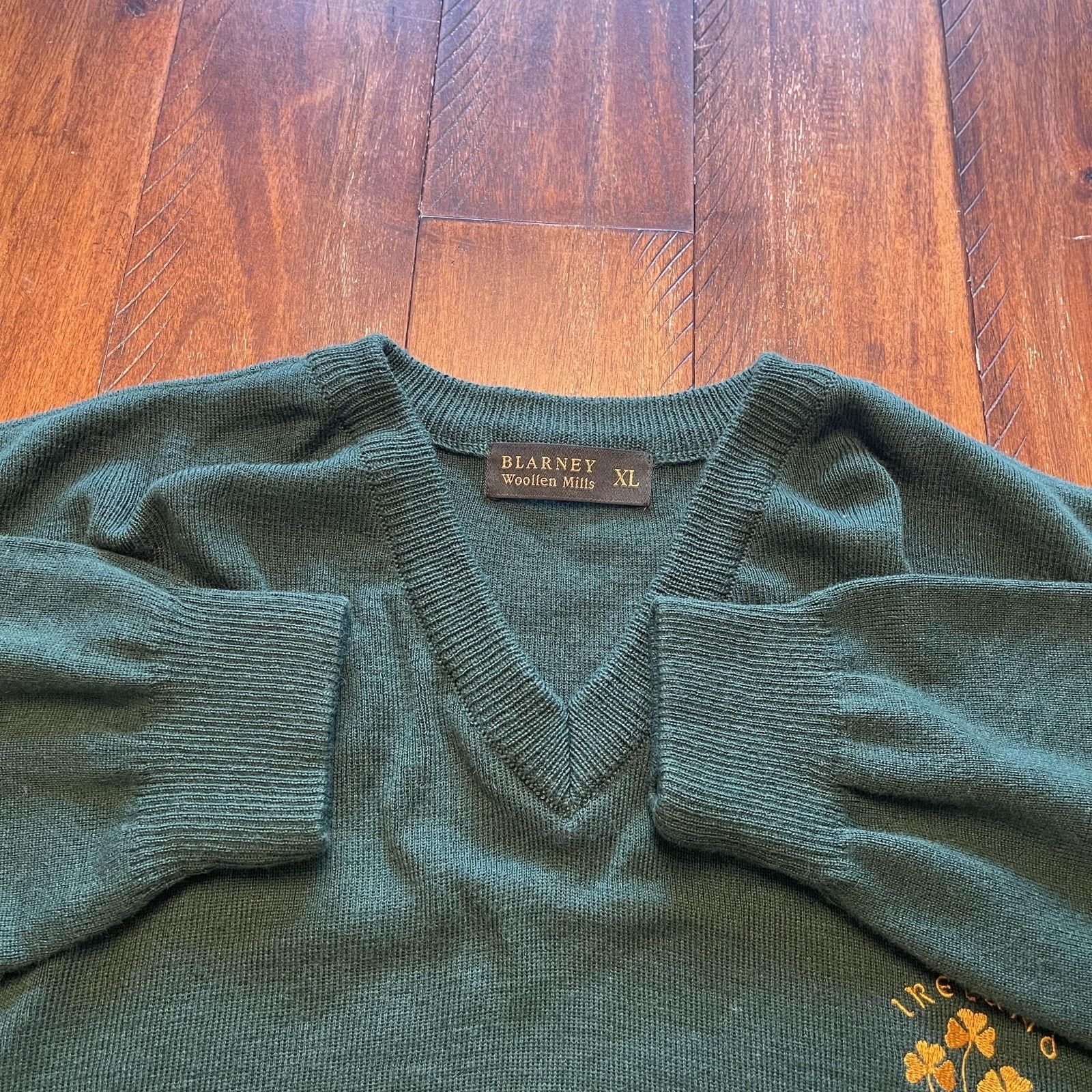 Vintage Blarney Woollen Mills Sweater Mens XL Ireland Shamrock Size US XL / EU 56 / 4 - 7 Thumbnail