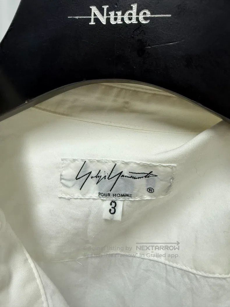 Yohji Yamamoto YOHJI YAMAMOTO Lapel patch long shirt 3 yards neckline sli Size US L / EU 52-54 / 3 - 4 Thumbnail