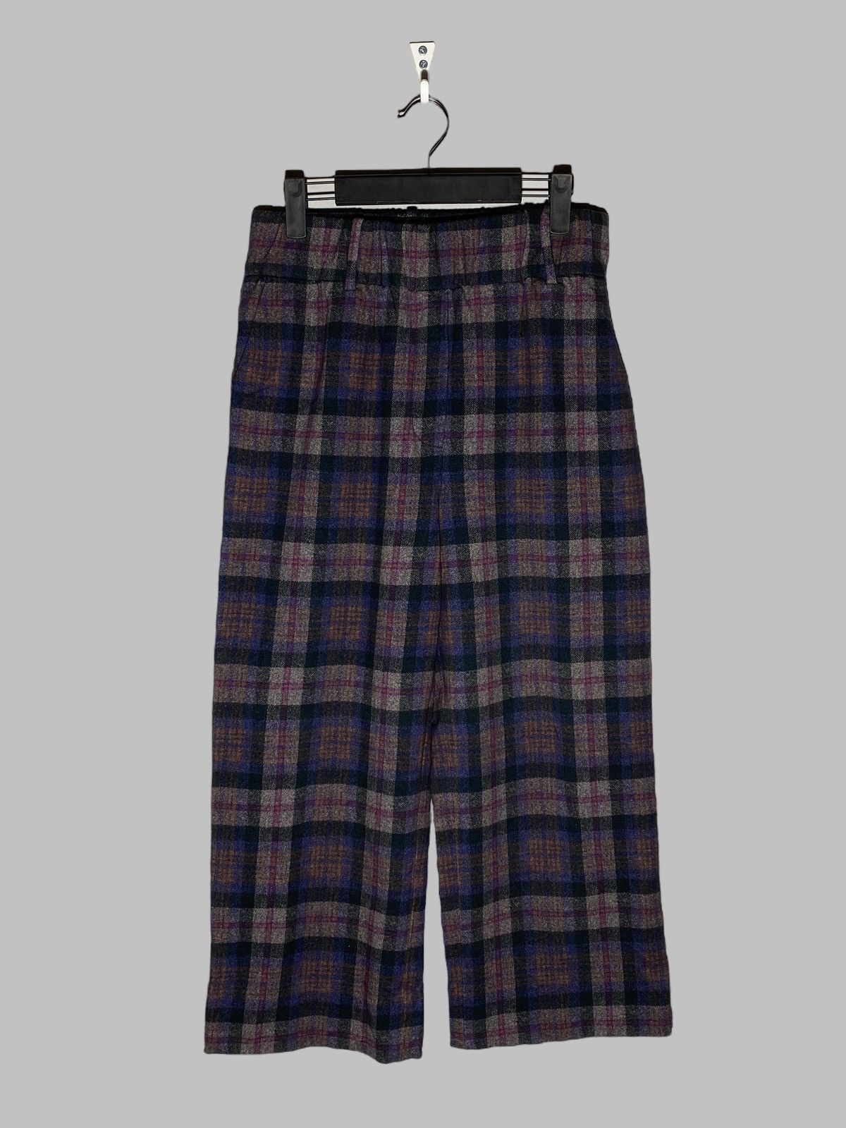 Circolo 1901 Circolo 1901 Tartan Check Women’s Straight Cropped Pants Size 27" / US 4 / IT 40 - 1 Thumbnail