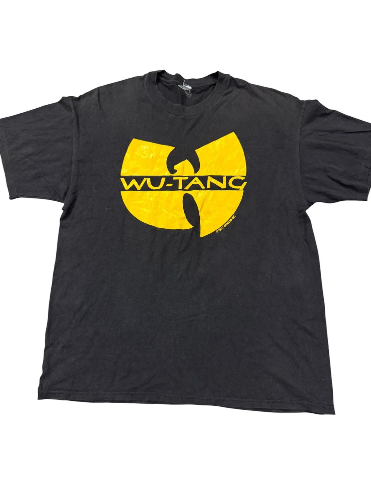 Vintage vintage 1997 Wu-Wear Wu-Tang Clan logo hip-hop group t-shirt Size US XL / EU 56 / 4 - 2 Thumbnail