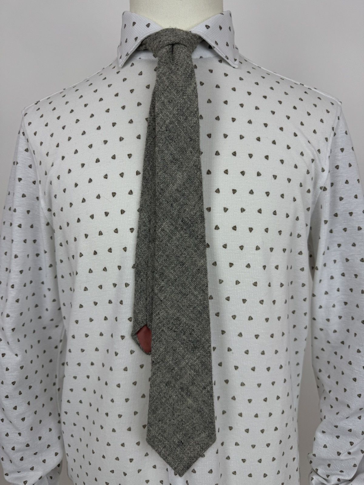 Other Theros Vintage wool ties gray tie knitted made in Wales Size ONE SIZE - 2 Thumbnail