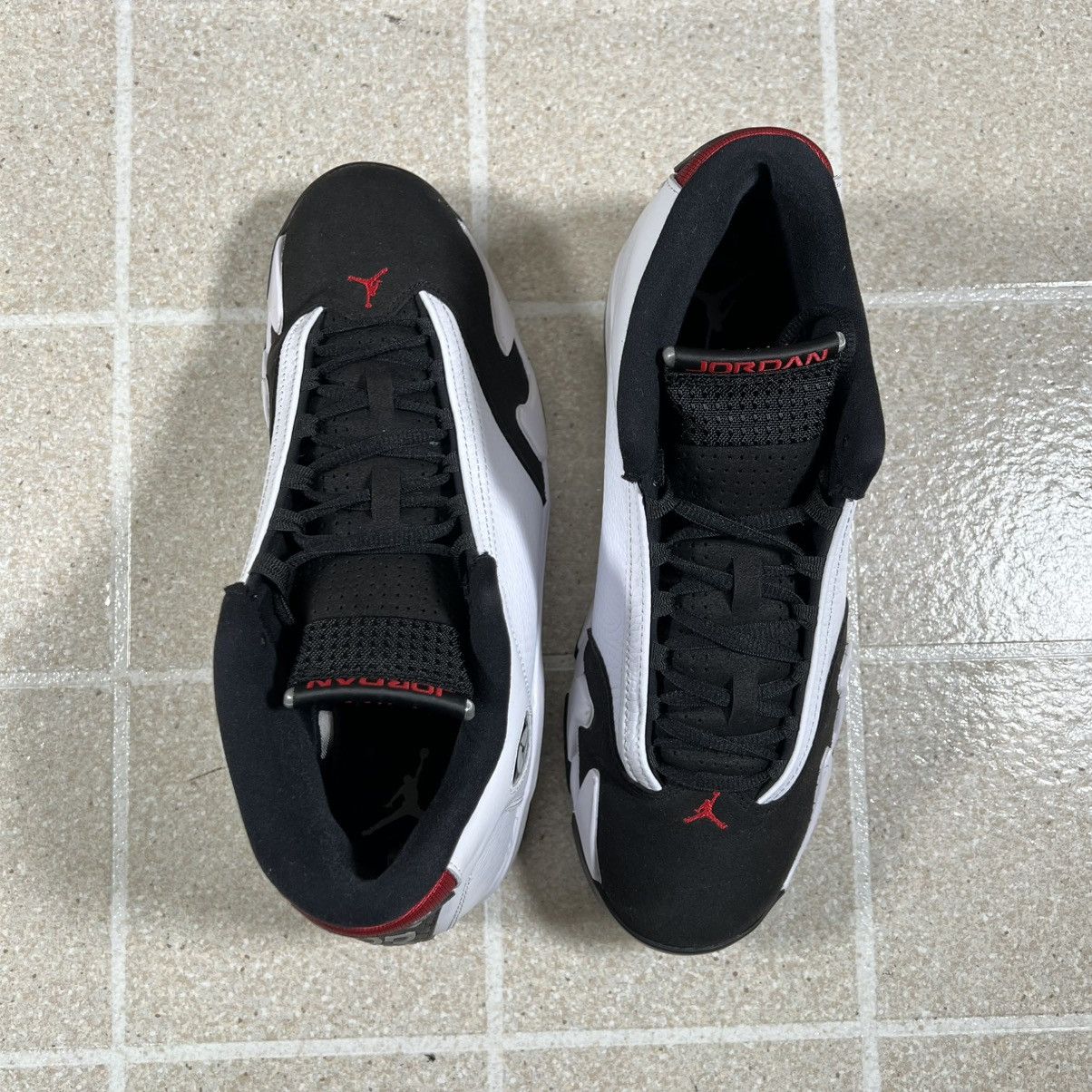 Jordan Brand Nike Air Jordan 14 Retro 2024 Black Toe Red White Size 10 Size US 10 / EU 43 - 6 Thumbnail
