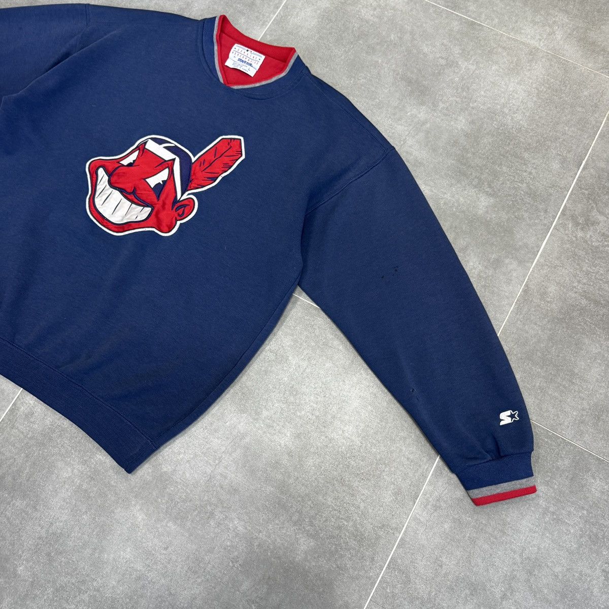 Starter Vintage Starter Cleveland Guardians Indians Sweatshirt Men Size US L / EU 52-54 / 3 - 6 Thumbnail