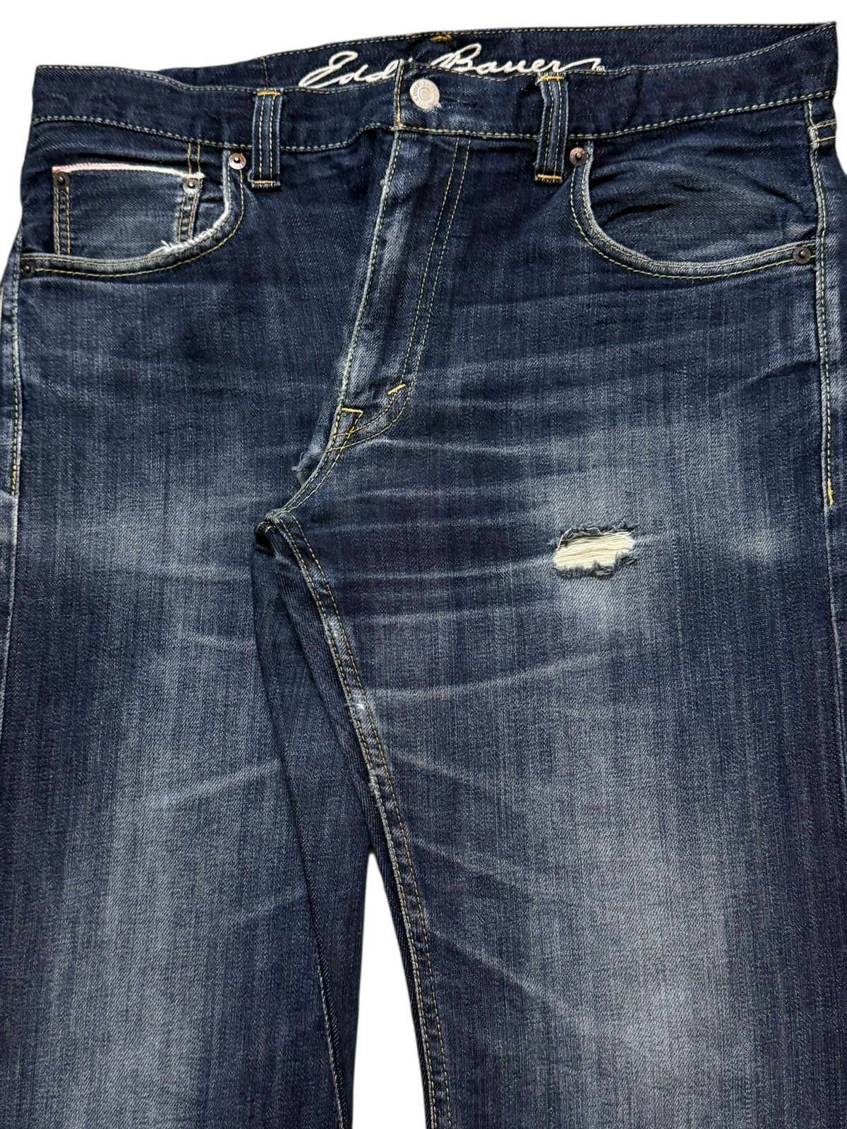 Eddie Bauer Vintage 90s Japan Eddie Bauer Selvedge Faded Wash Straight Size US 34 / EU 50 - 3 Thumbnail