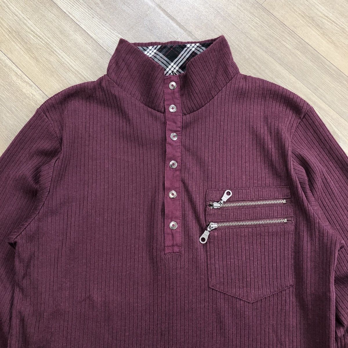 If Six Was Nine × Japanese Brand × Le Grande Bleu (L.G.B.) 🇯🇵 2000s Nota Bene Double Layer Punk LGB Style Zipper Jacket Size US M / EU 48-50 / 2 - 6 Thumbnail