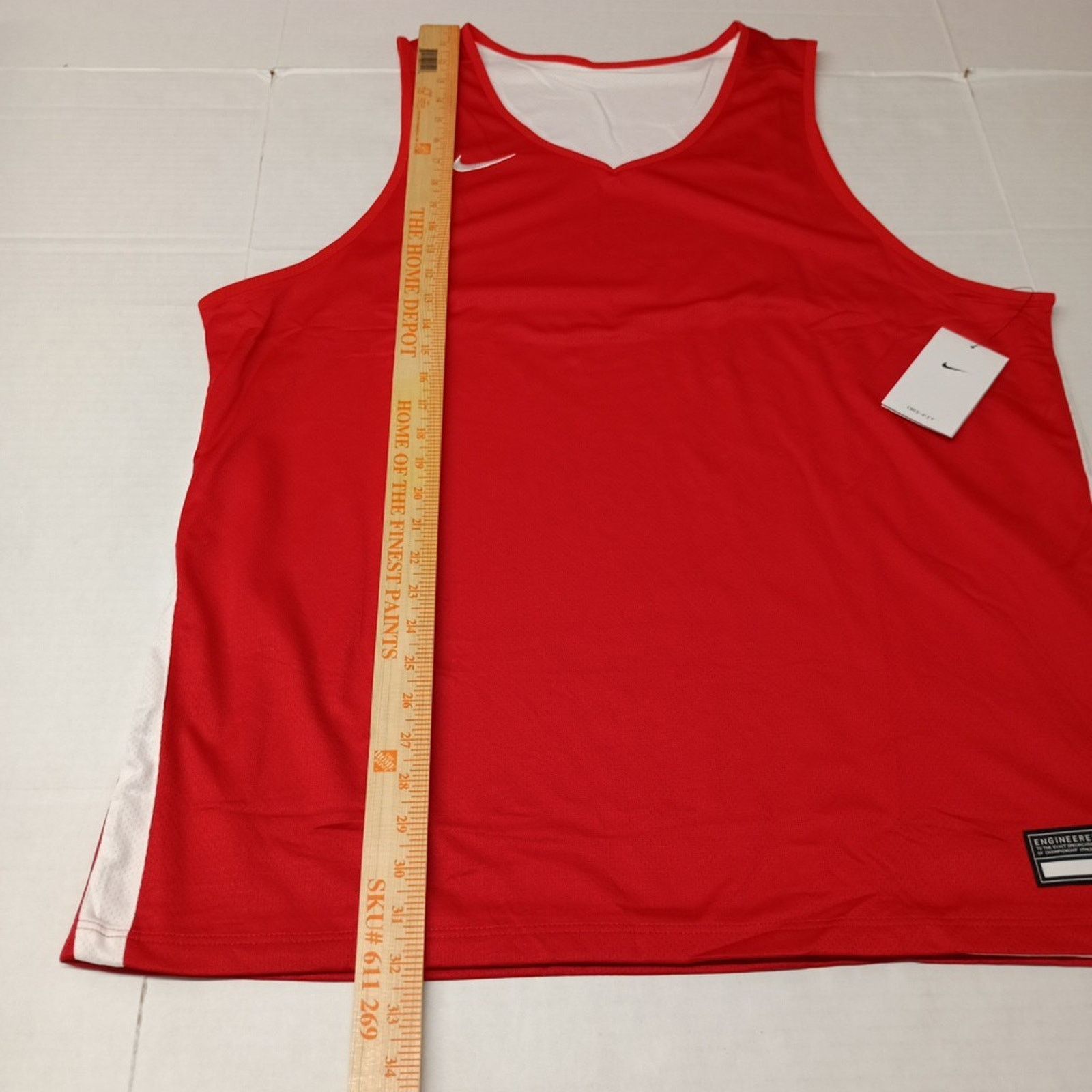 Nike Nike Engineered Reversible Basketball Jersey Men's 2XL Red Size US XXL / EU 58 / 5 - 5 Thumbnail