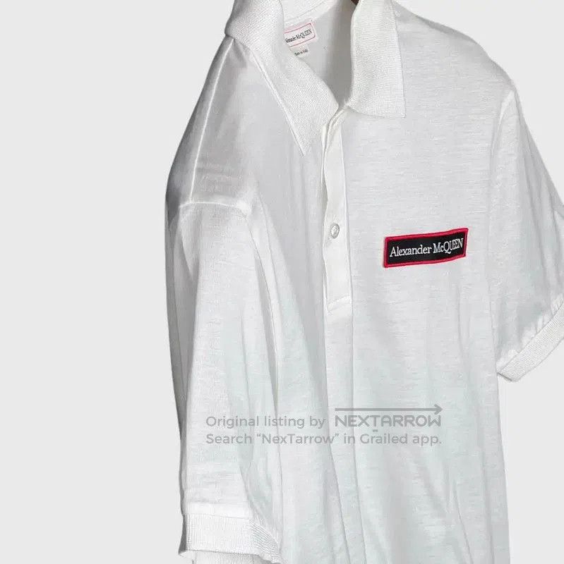 Alexander McQueen Alexander McQueen White Cotton Men's Polo . Size US S / EU 44-46 / 1 - 6 Thumbnail