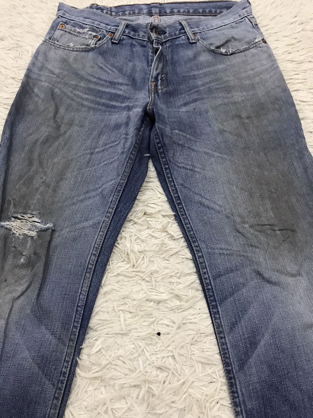 Levi's Vintage Clothing × Vintage Vintage Levis Lot 552 Straight Cut Distressed Jeans Size US 30 / EU 46 - 3 Thumbnail
