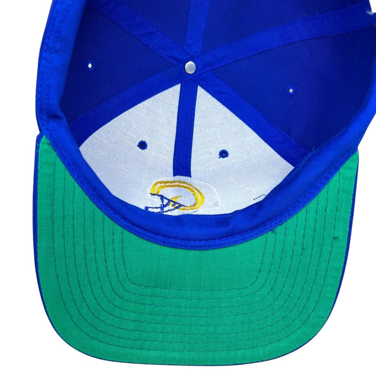 NFL Vtg 1990s NFL St. Louis Rams Spell Out Helmet Logo Snapback Size ONE SIZE - 11 Thumbnail