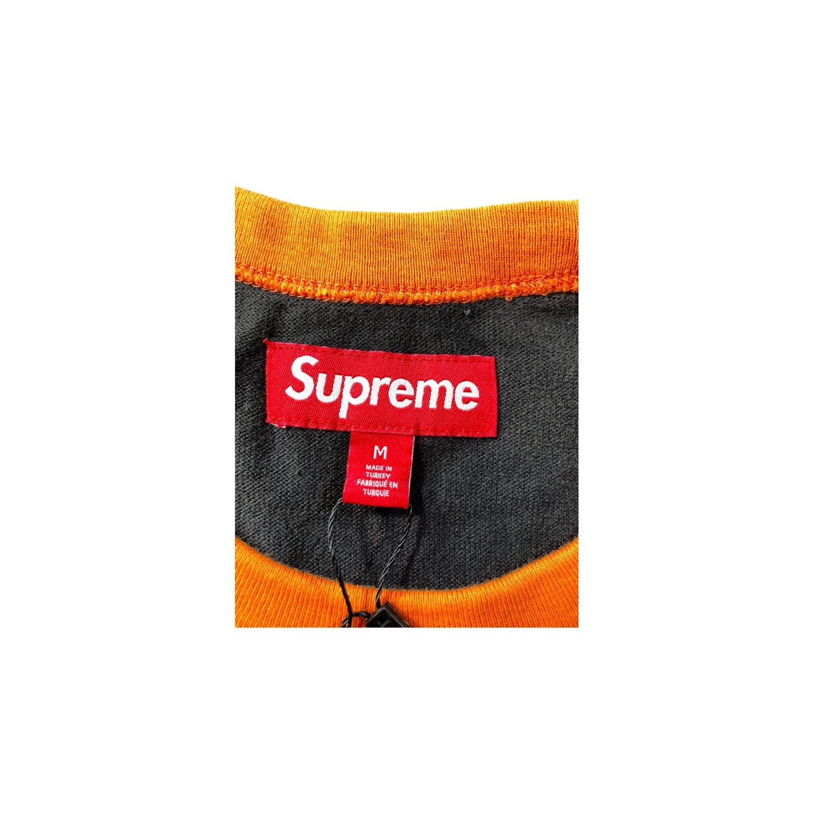 Supreme Supreme "Raglan" Long Sleeve Black & Orange T shirt Size US M / EU 48-50 / 2 - 5 Thumbnail