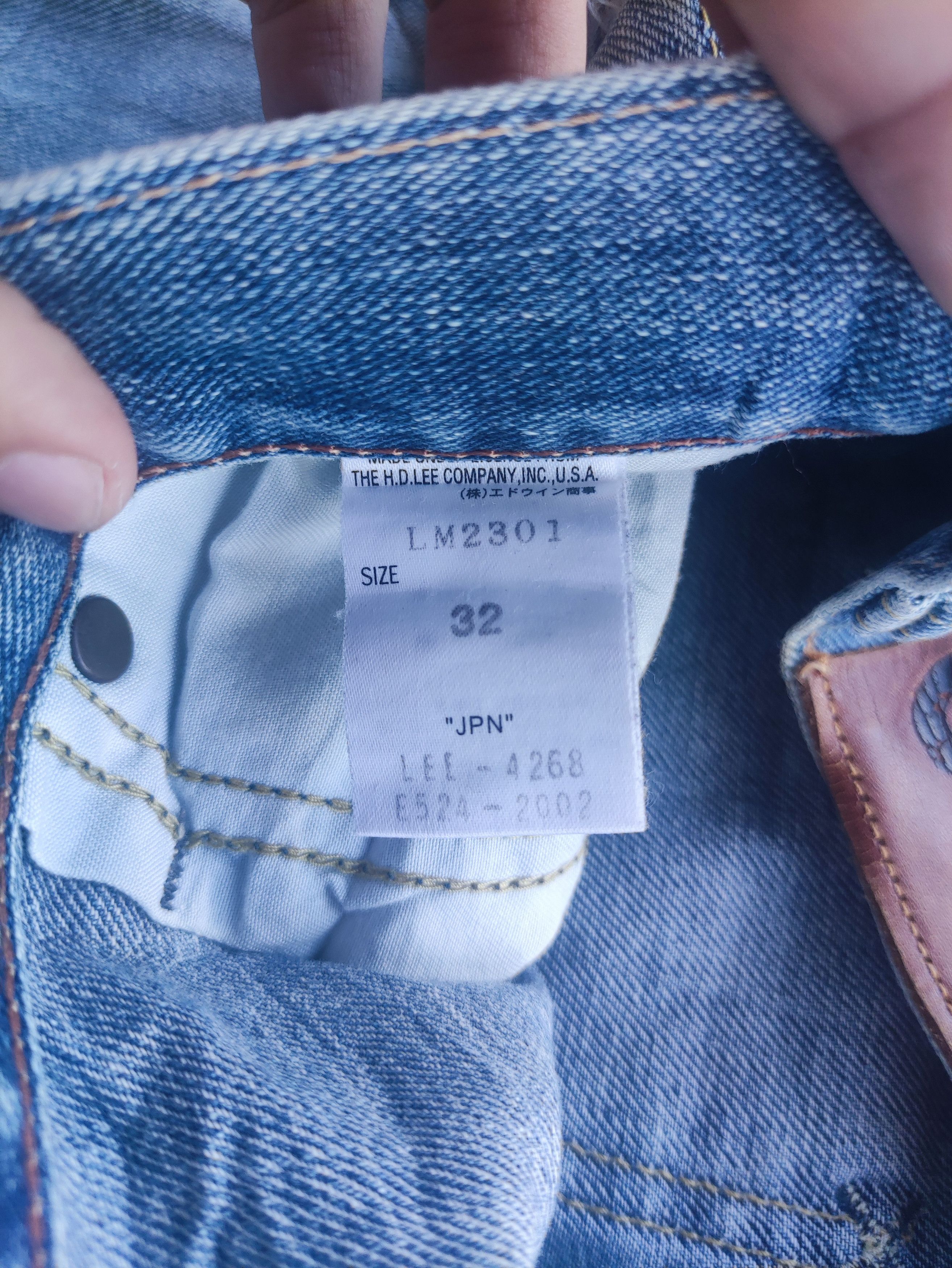 Lee Vintage Lee Baggy Distress Faded Denim Size US 34 / EU 50 - 7 Thumbnail