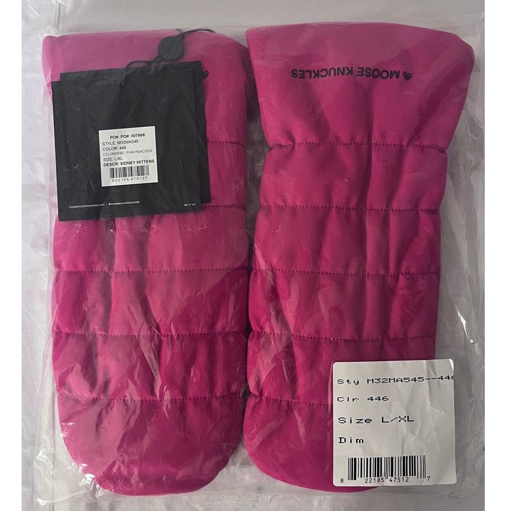 Moose Knuckles Moose Knuckles Sidney Mittens - Pink Peacock - Size: L/XL Size ONE SIZE - 1 Thumbnail