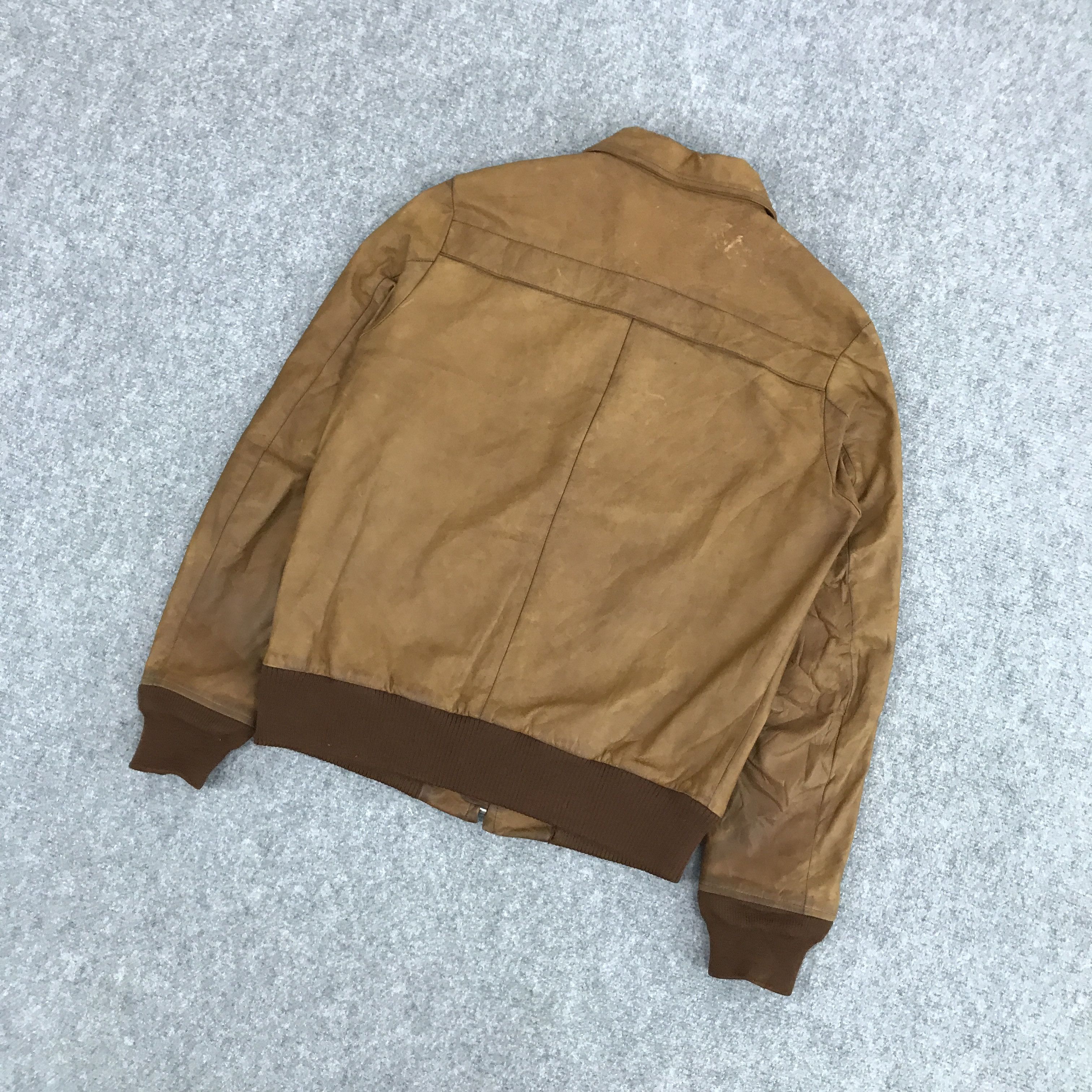 Japanese Brand LIQUID JAPAN BOMBER LEATHER JACKET Size US M / EU 48-50 / 2 - 6 Thumbnail